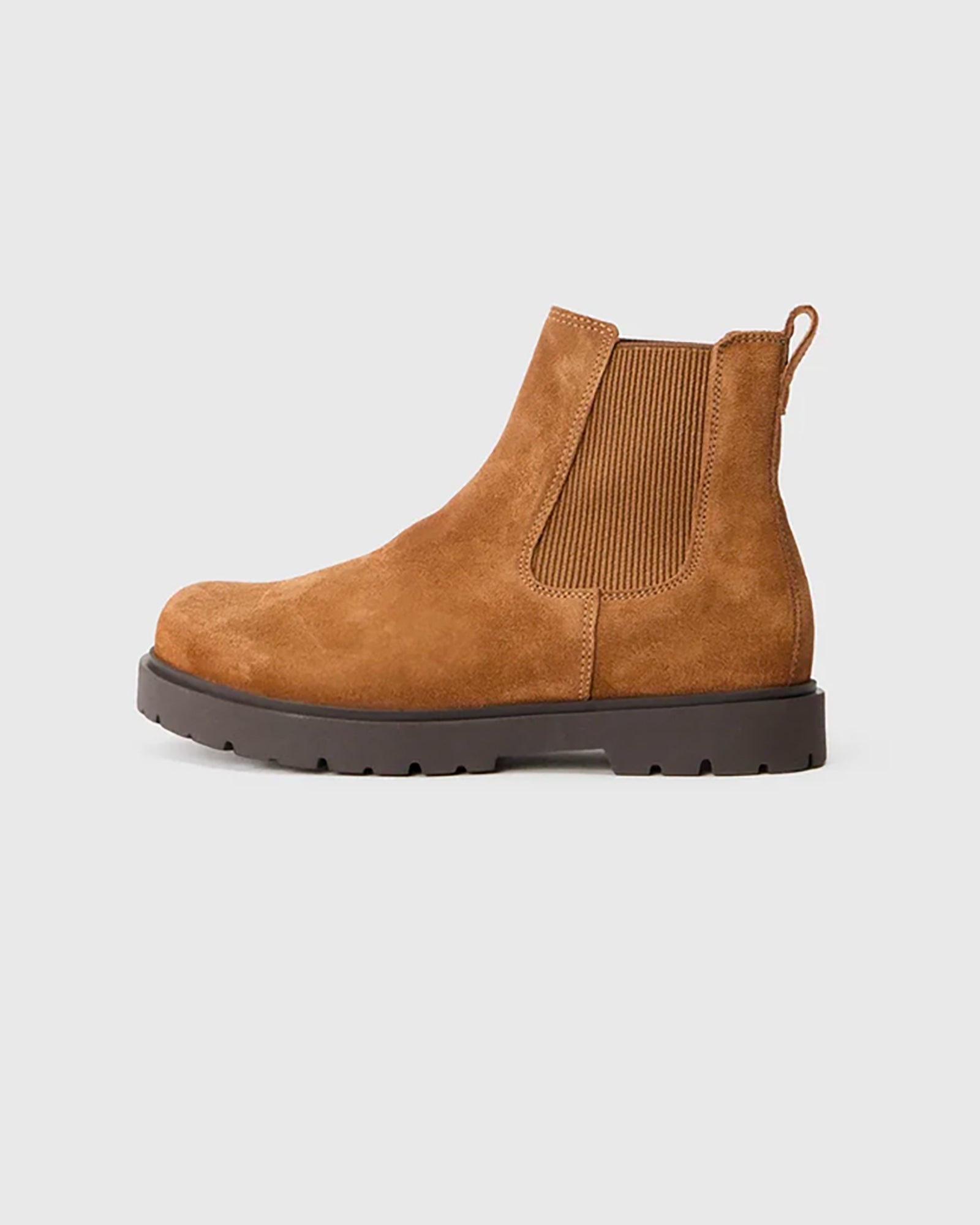 Stivale W Highwood Slip On Suede Leather Dark Tea