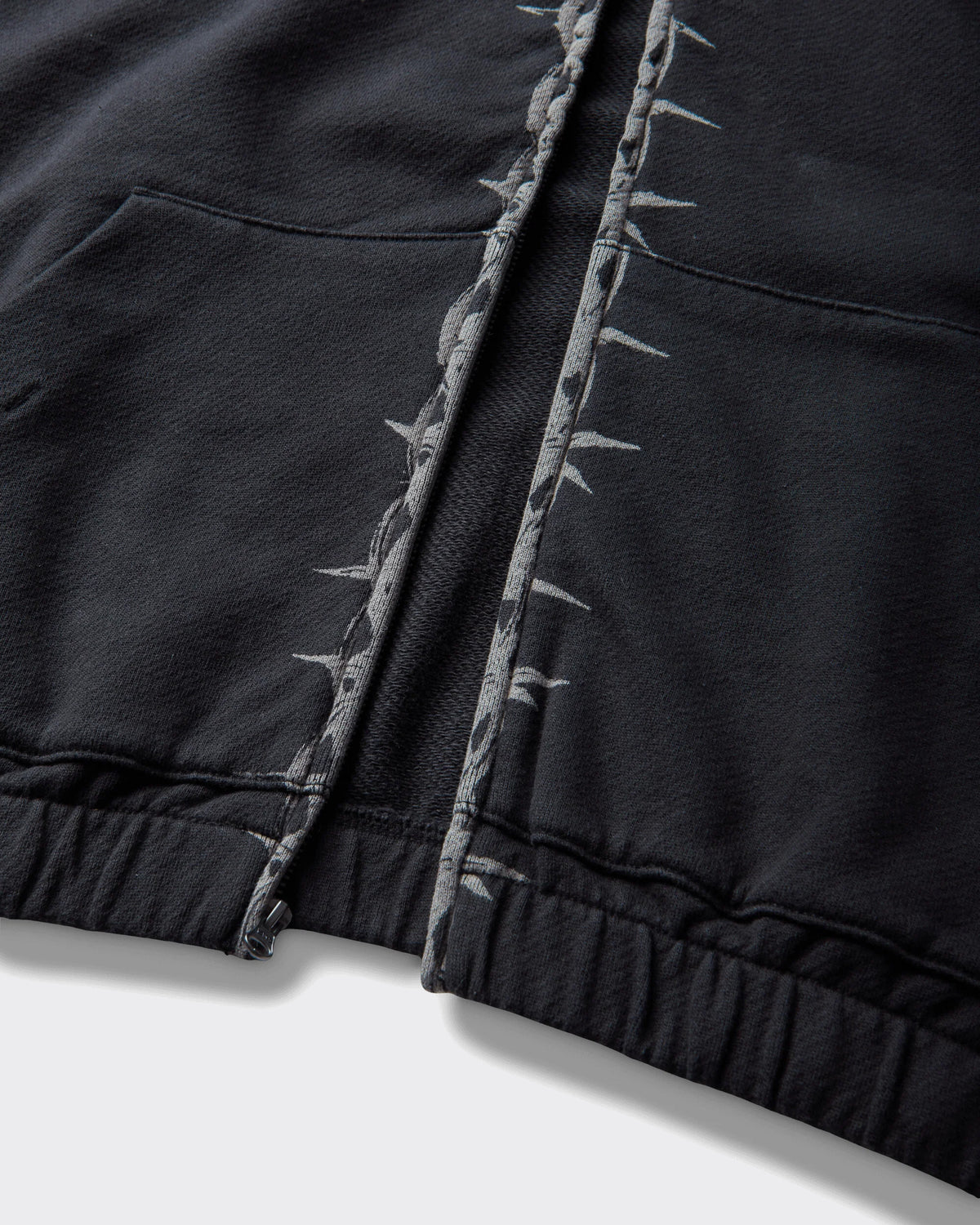 Felpa Con Cappuccio Zip Act of Disagreement By Slam Jam Nera