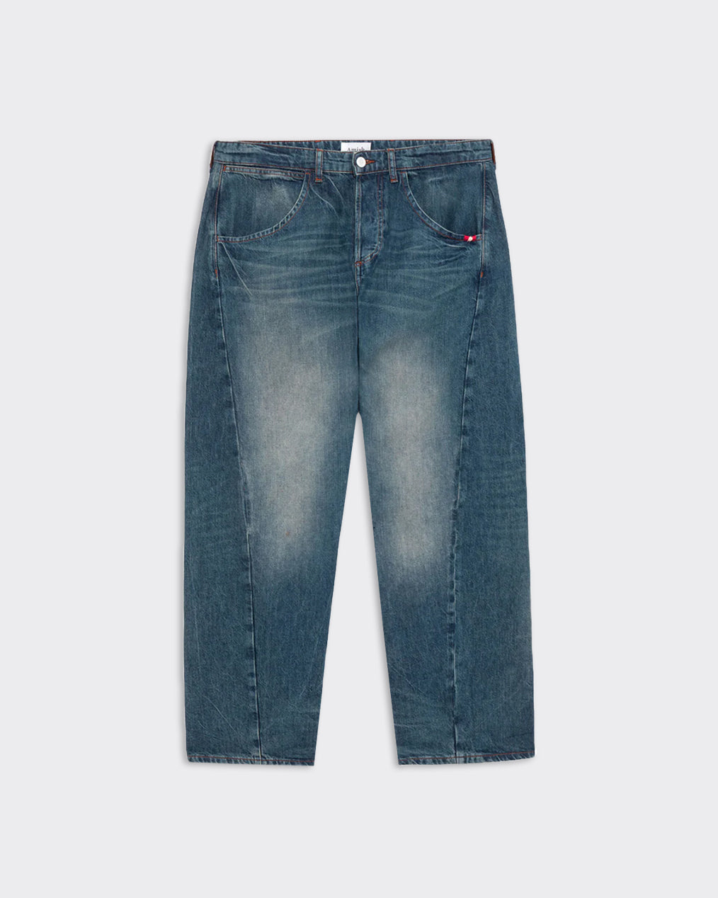 Jeans Twist Slub Denim Blu