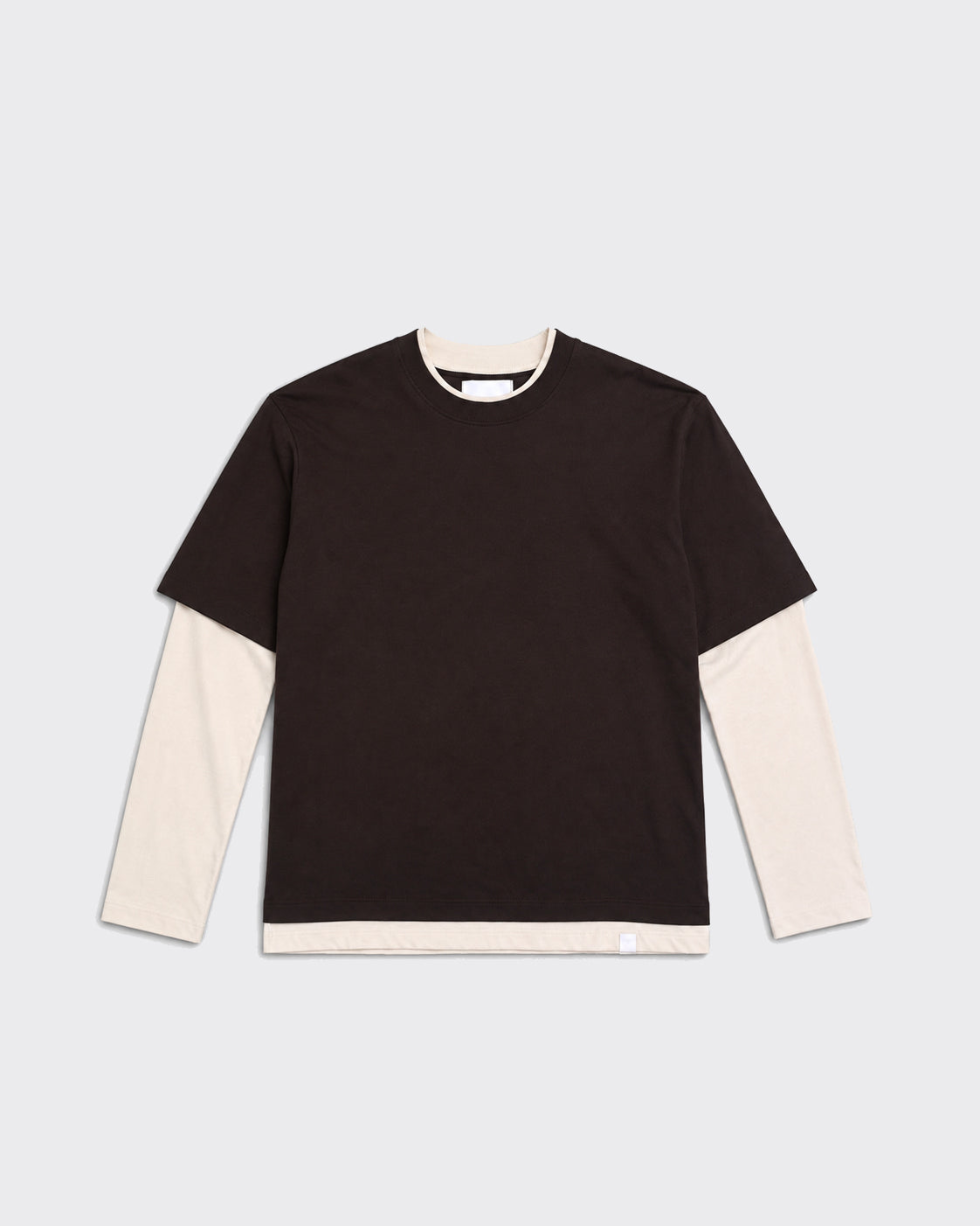 Longsleeve Venezia Double Laye Cioccolato/Avorio