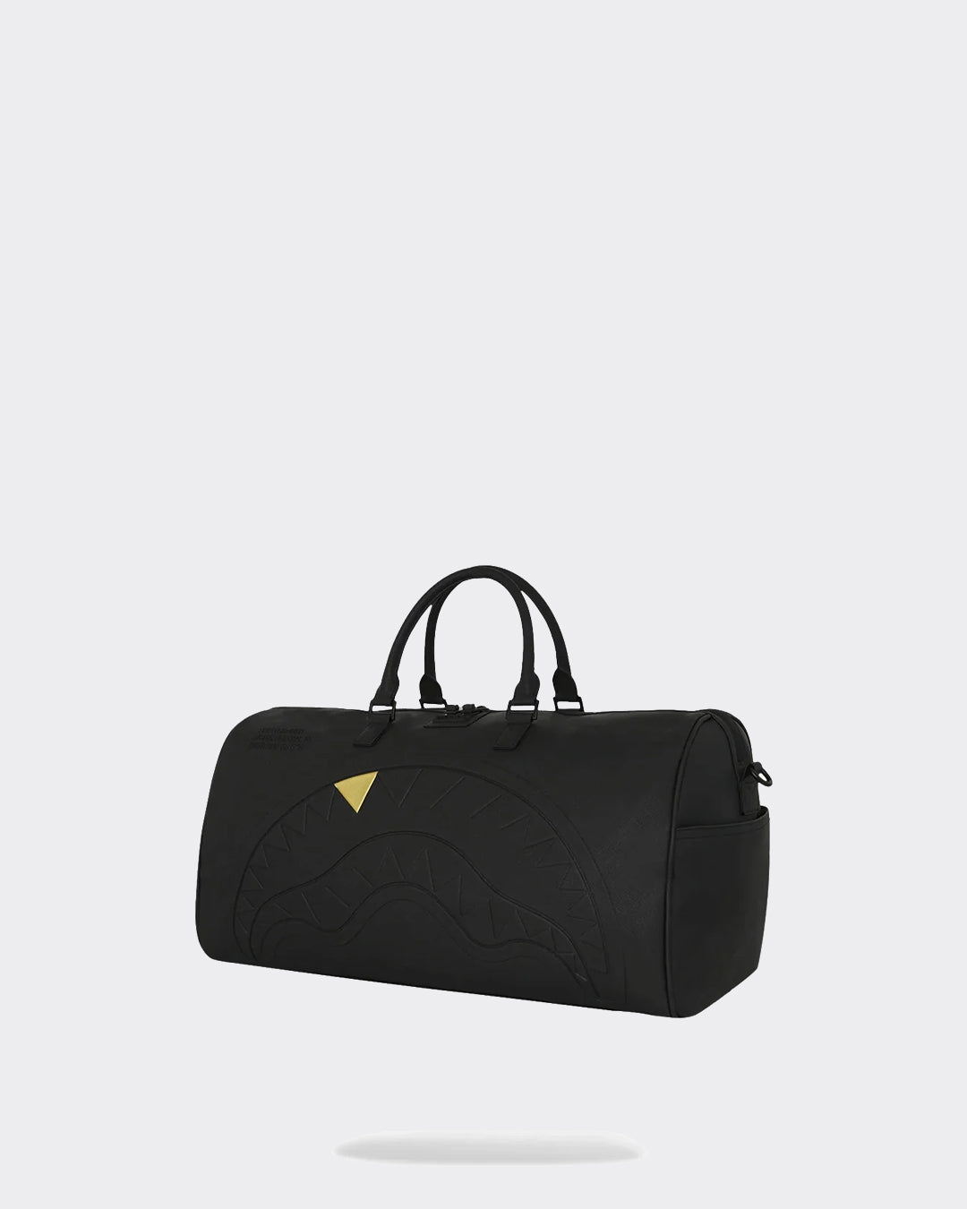 Duffle Bag Embossed Gold Tooth Blacked Out