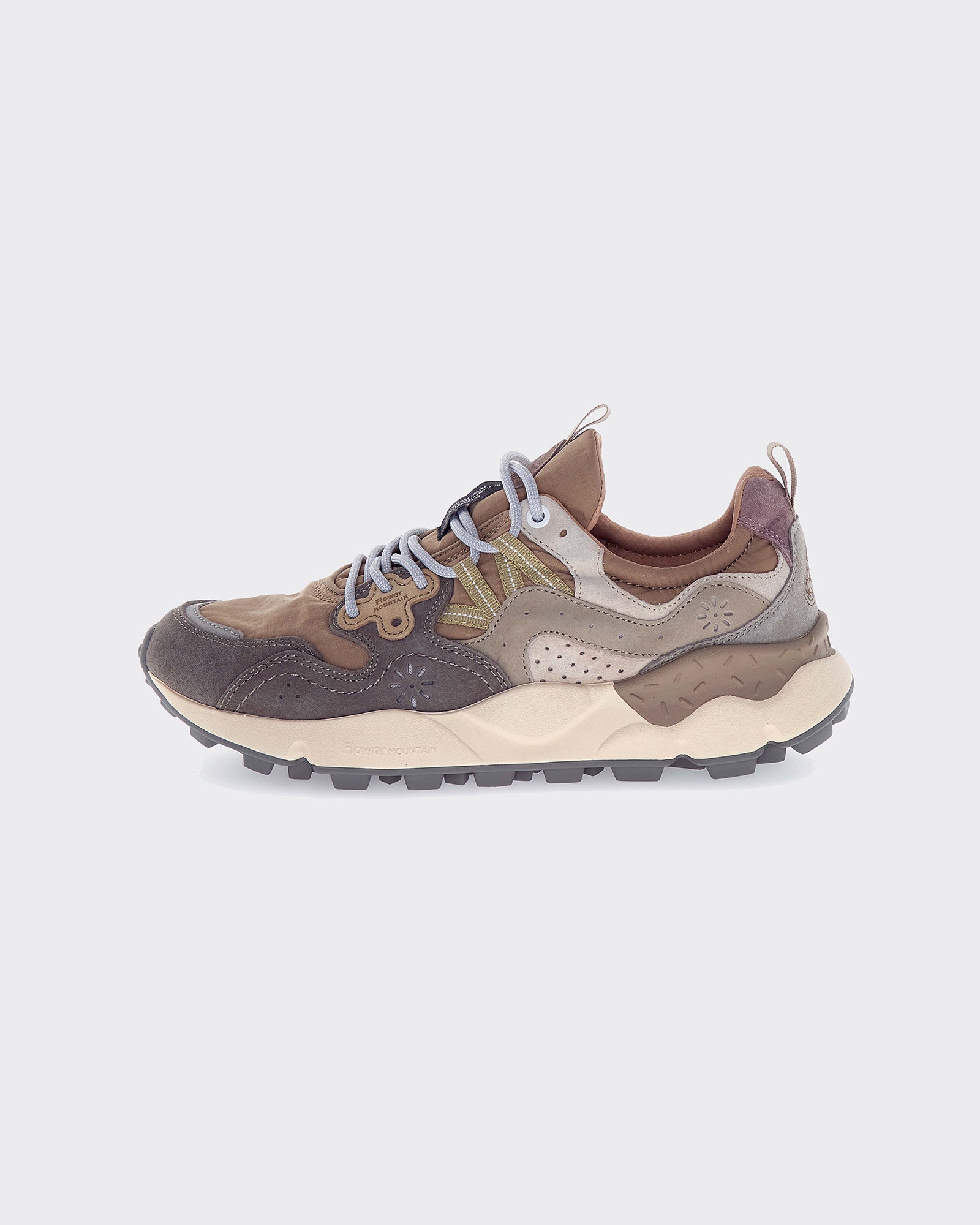 Sneakers Yamano 3 Suede/Nylon Grey Mud/Off-White