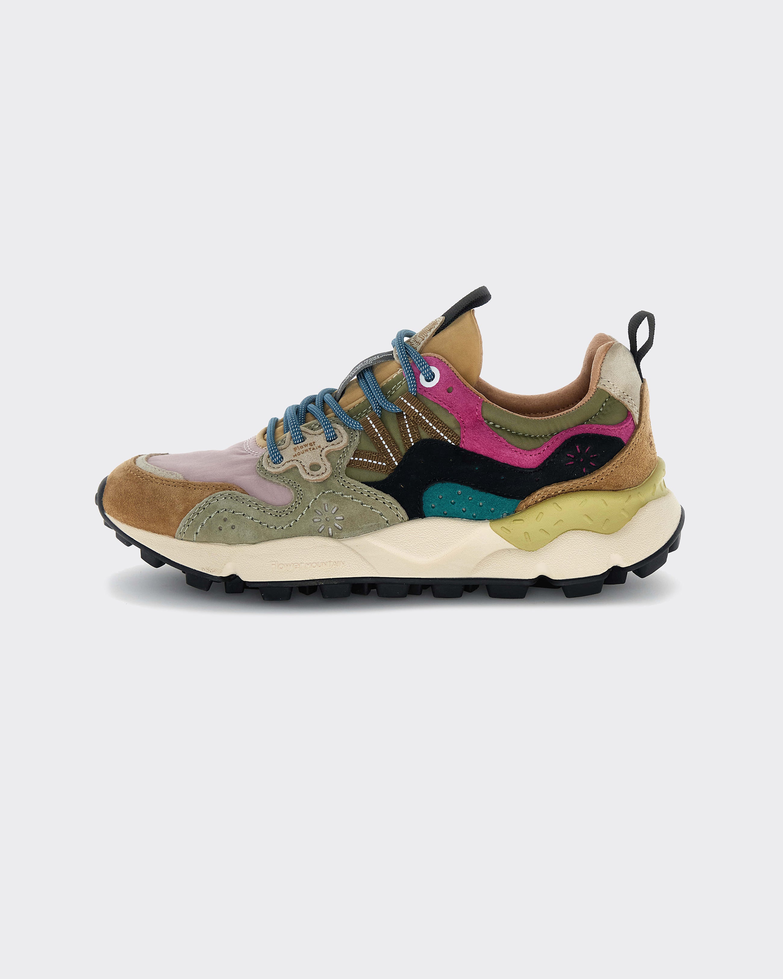 Sneakers Yamano 3 Woman Suede-Nylon Light Brown/Rose/Taupe