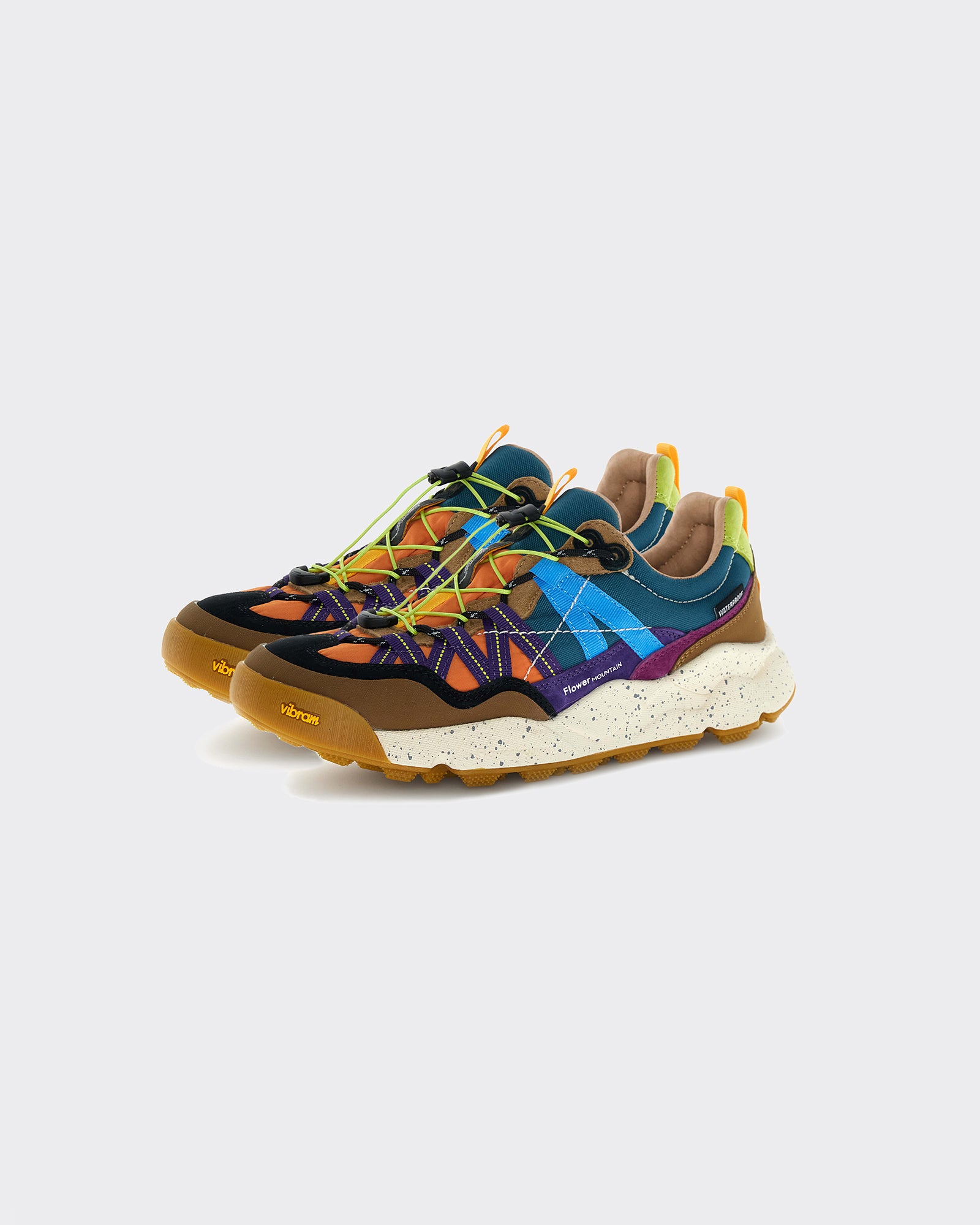 Sneakers Iwano 2 Uni Waterproof Suede-Nylon Brown/Orange/Violet