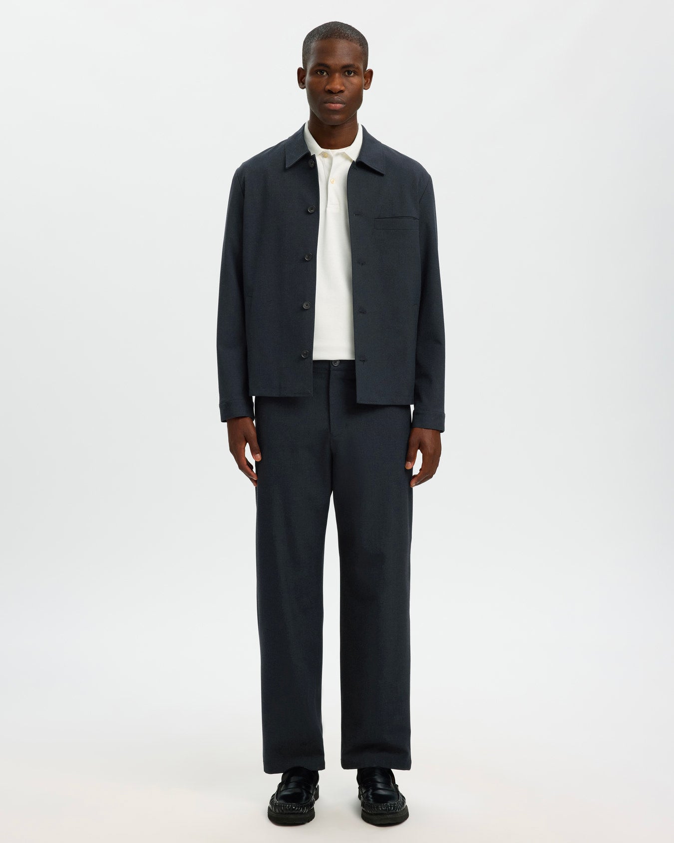 Loose Trousers Robert Flex Dark Sapphire