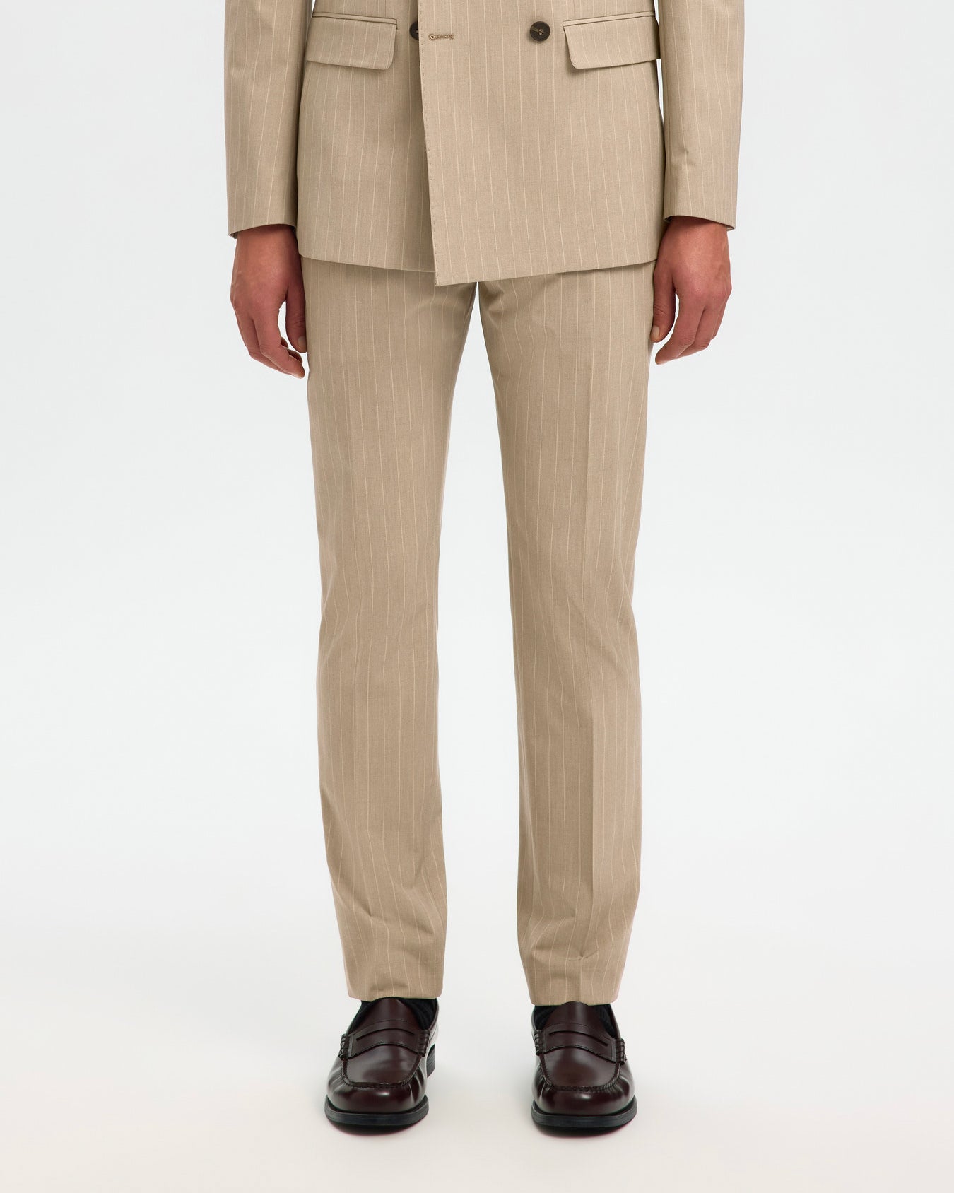 Pantalone Liam Slim Flex Pinstriped Sand