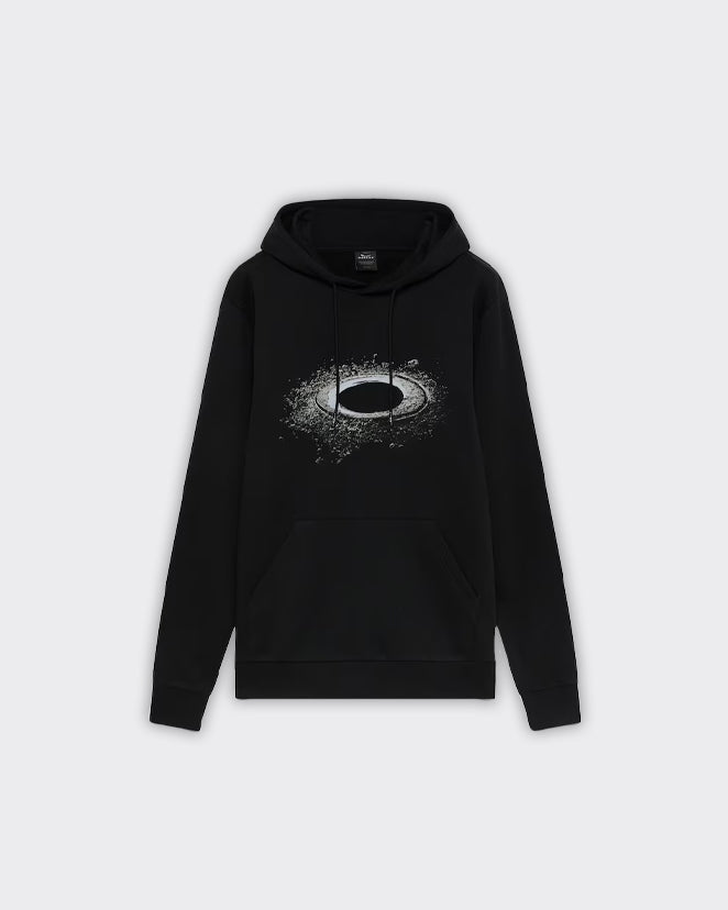 Felpa Con Cappuccio Lunar Ellipse Pitch Black