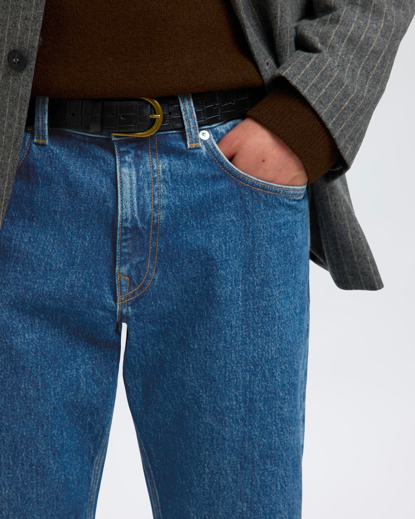 Jeans 196 Straight Ben Kori Medium Blu