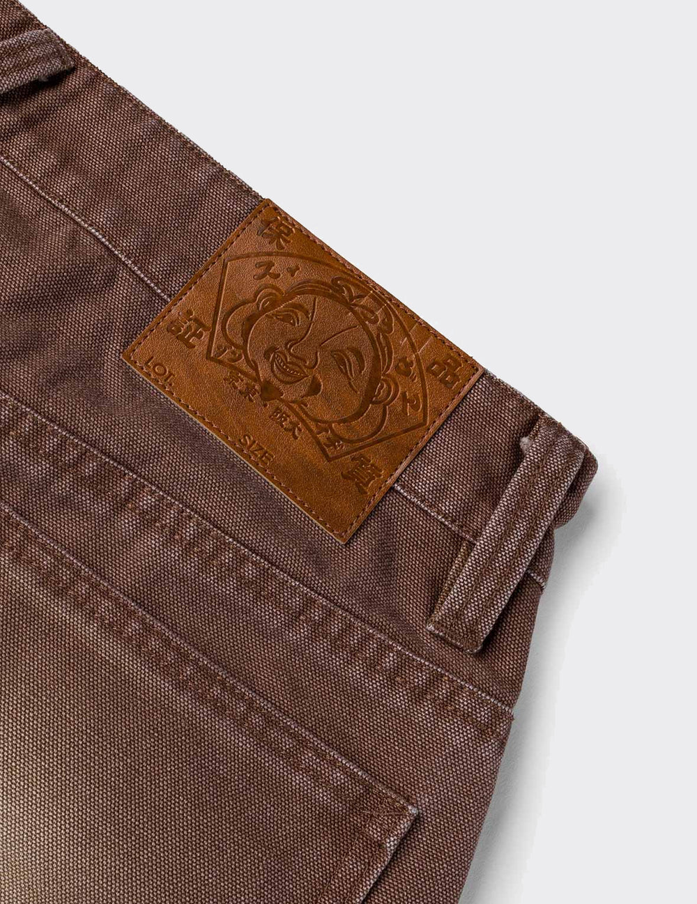 Jeans Heavy Washed And Distressed Daicock Marroni