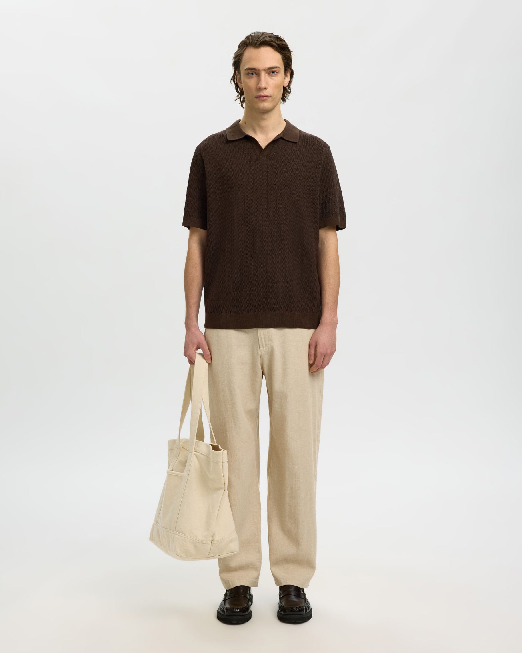 Brody Loose Linen Incense Trousers