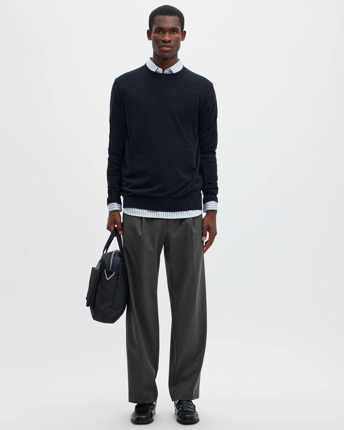 Pantalone Finn Loose Flex Medium Grey Melange
