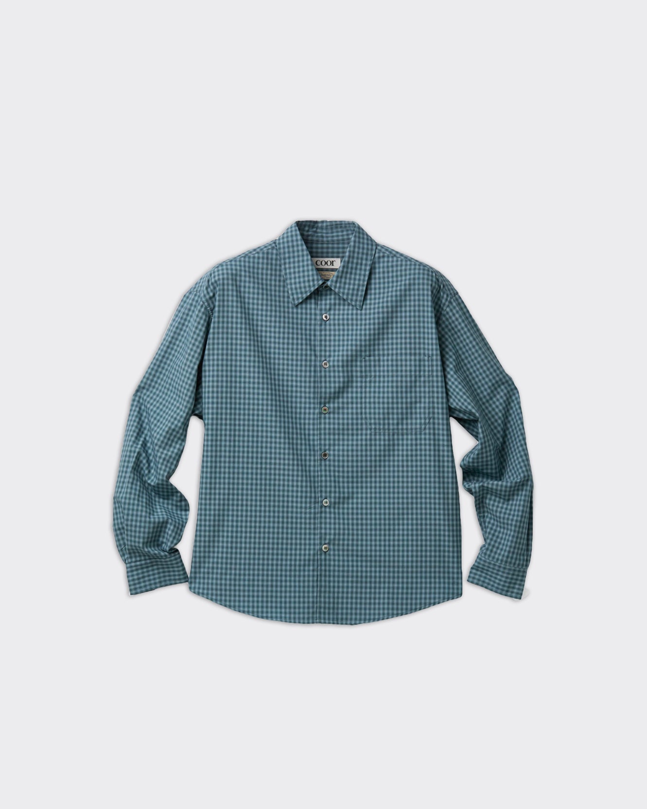 Camicia Micro Ombre Check Navy