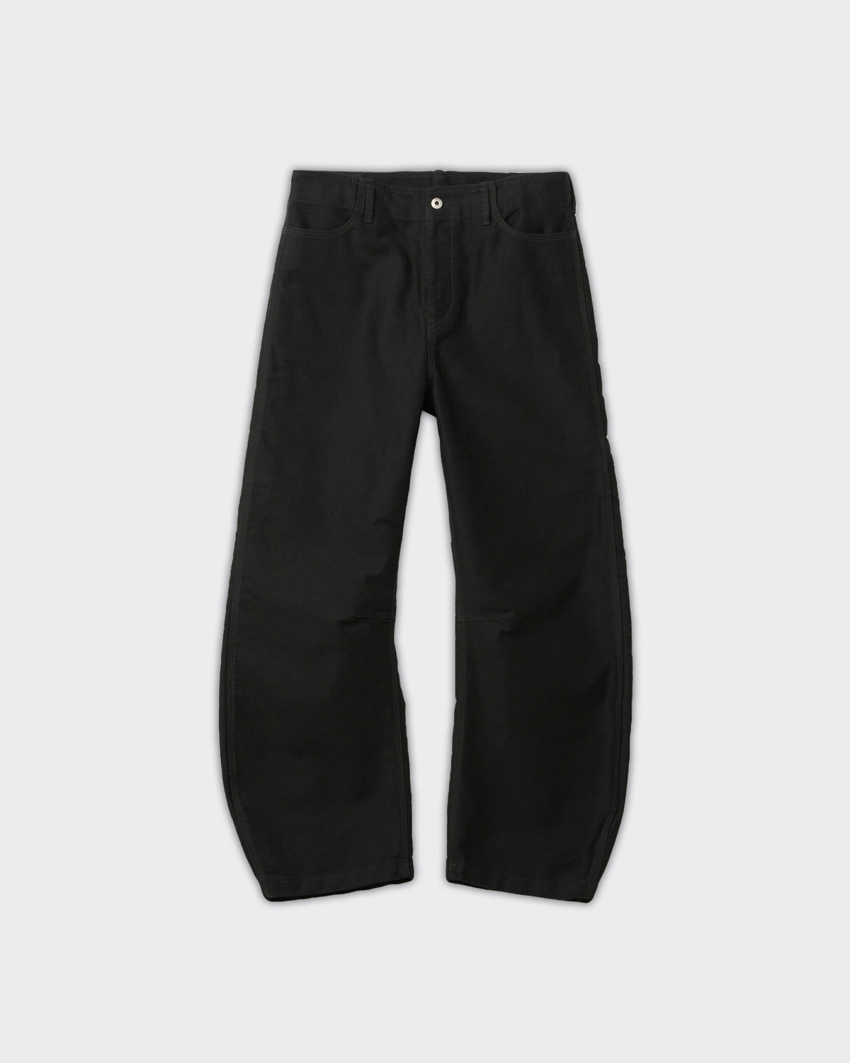 Pantaloni Deep Curved Jumbo Washed Nero