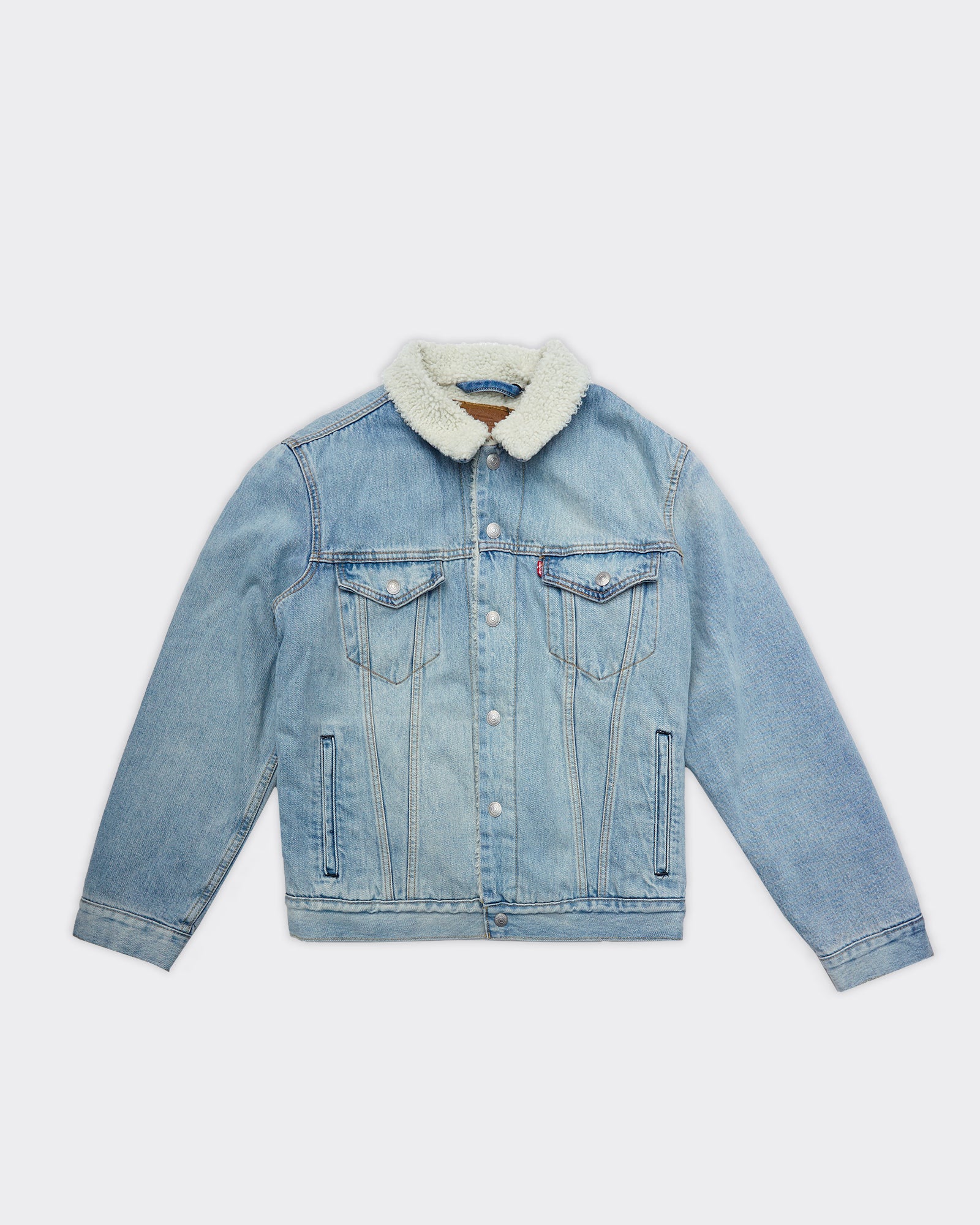 Denim Jacket Type 3 Sherpa Trucker Light Indigo