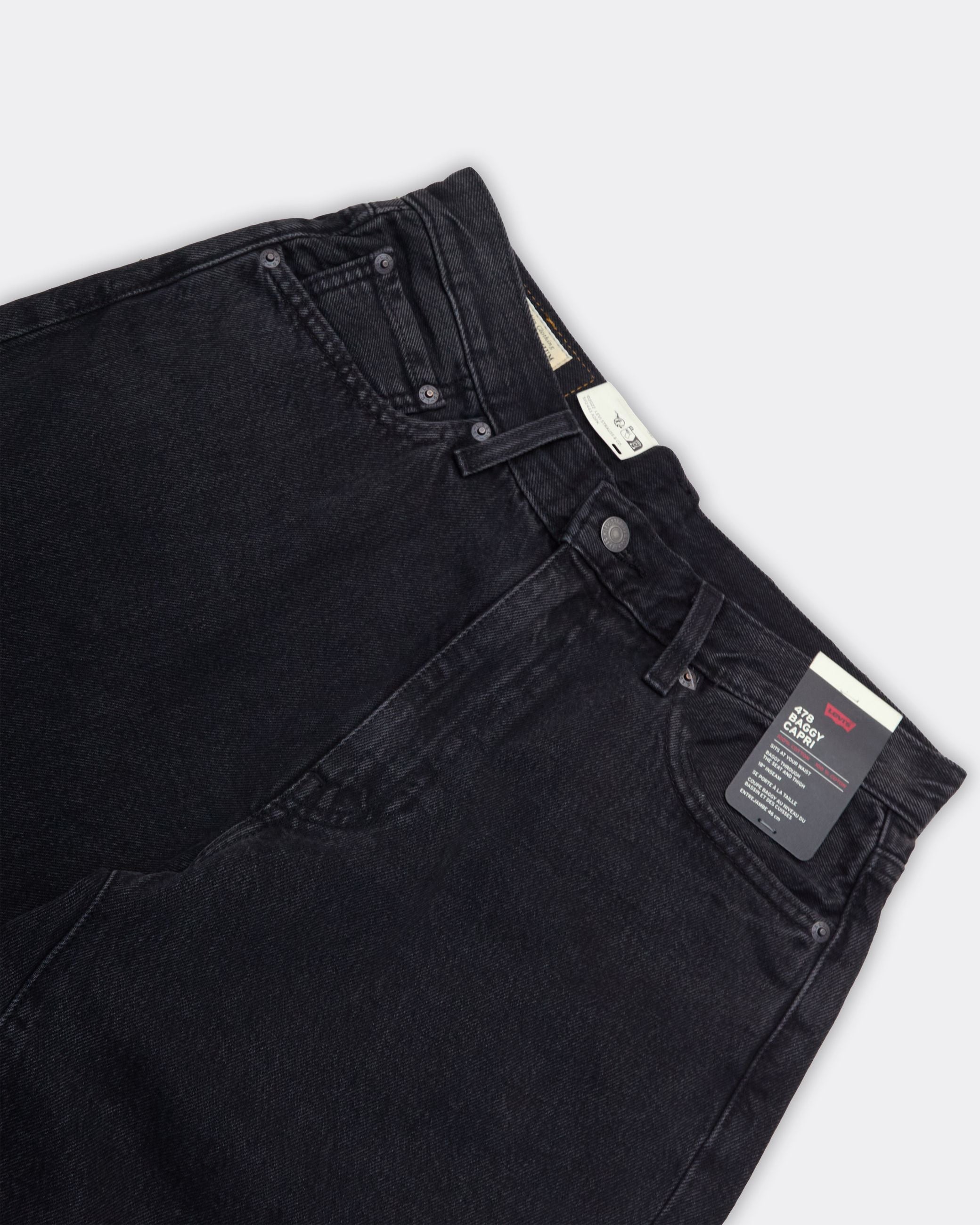 Short 478 Baggy Capri Just Business Nero
