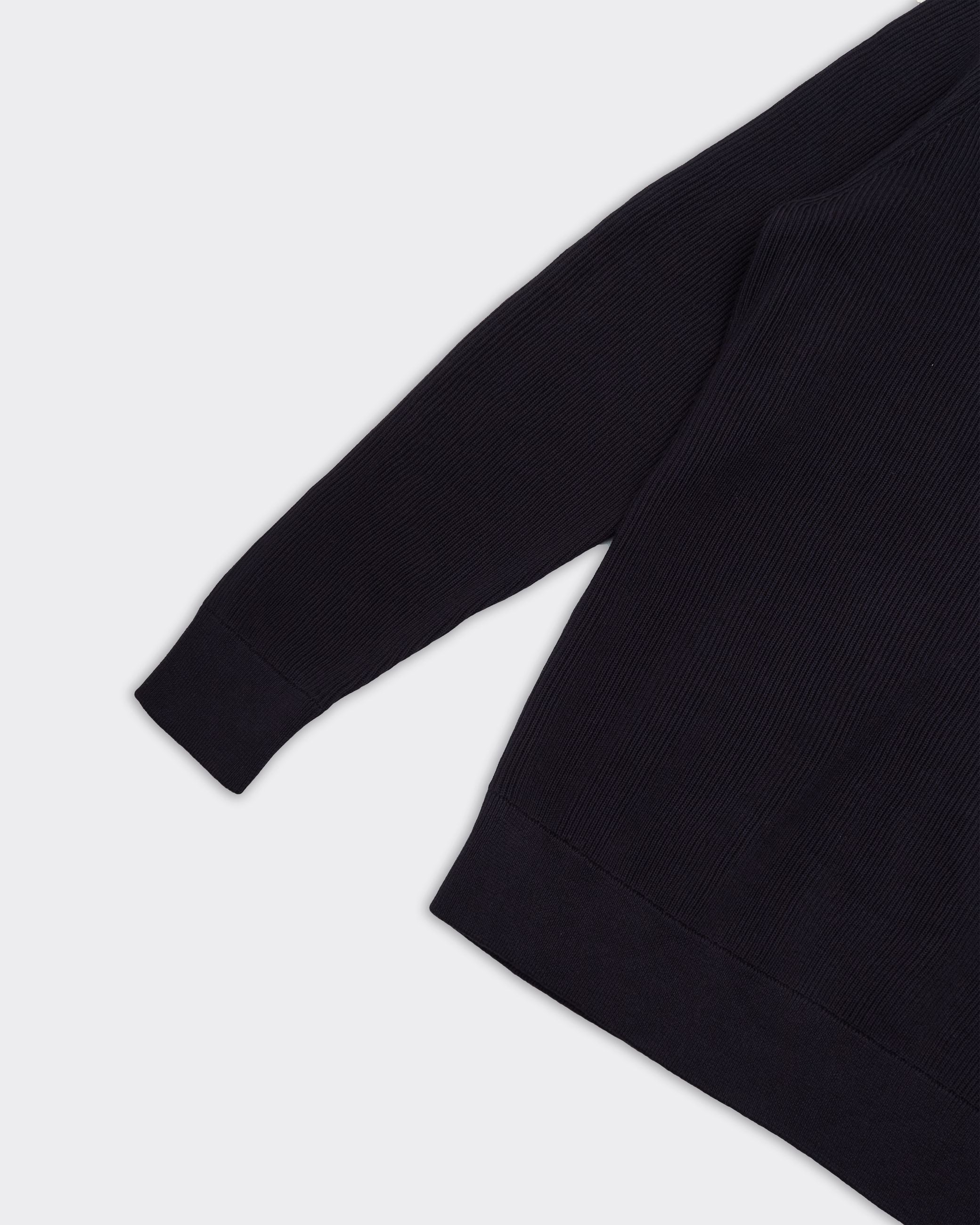 Kevin Ribbed Jumper Black