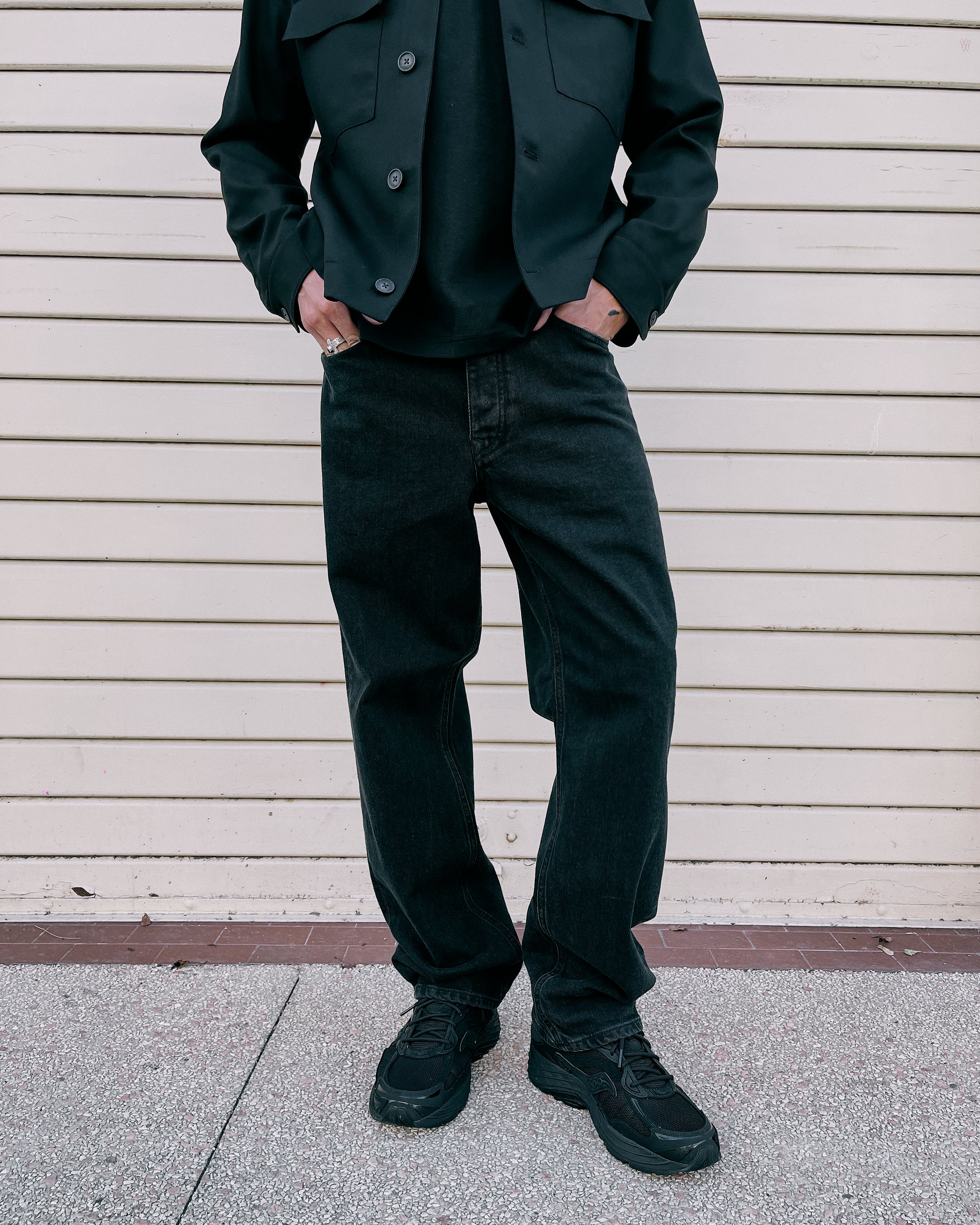 Jeans Loose Ben Kori Denim Nero