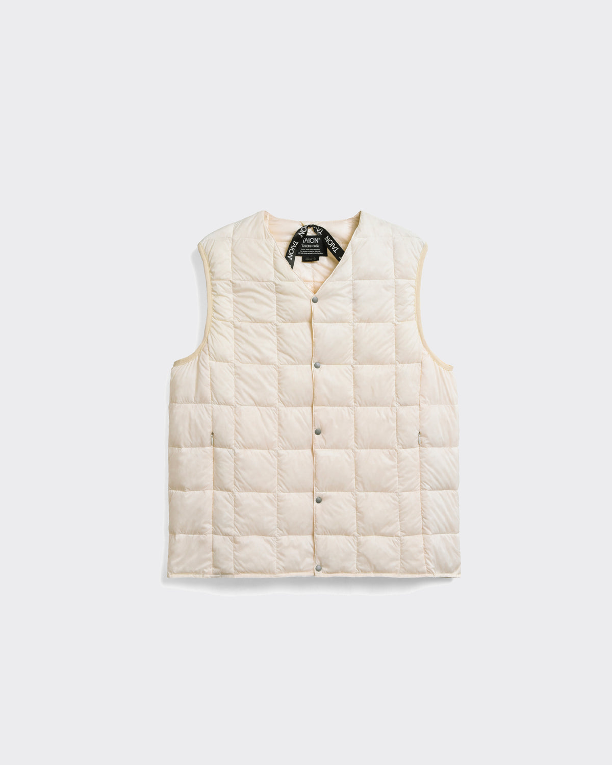 Vest V-Neck Button Down Off-White