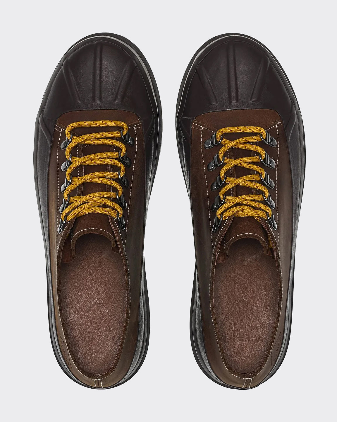 Sneakers 3345 Alpina Duck Crazy Horse Low Cut Brown Horse/Black