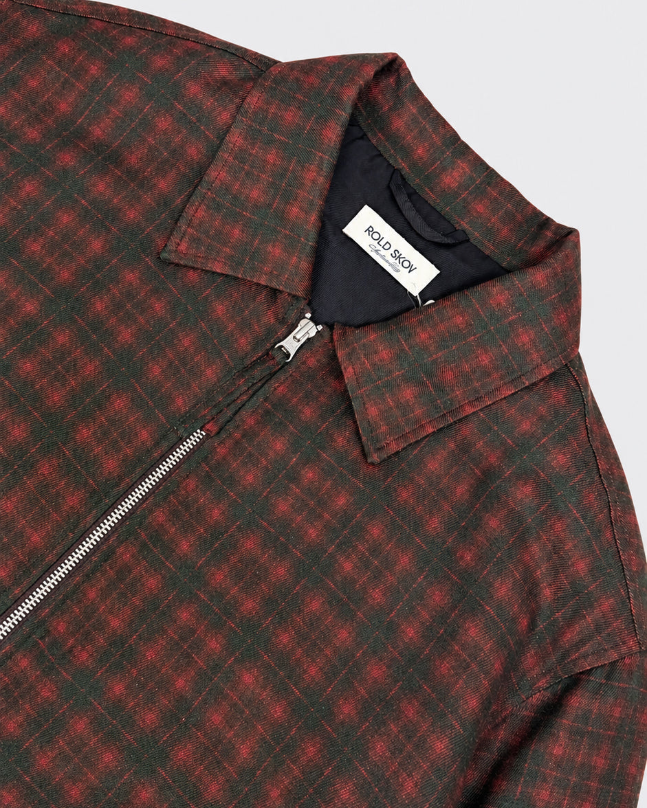 Giacca Zip Up Slim Shirt Egadi Check
