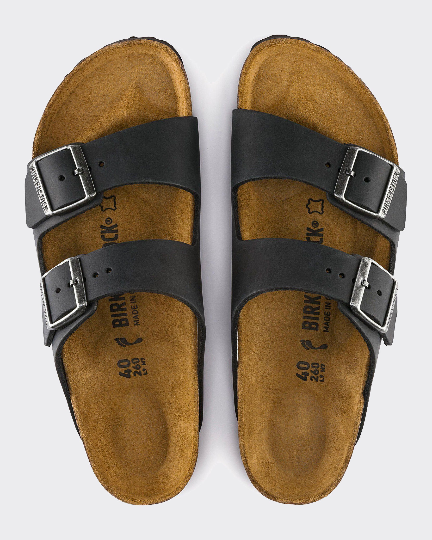 Ciabatta Arizona Oiled Leather Nera