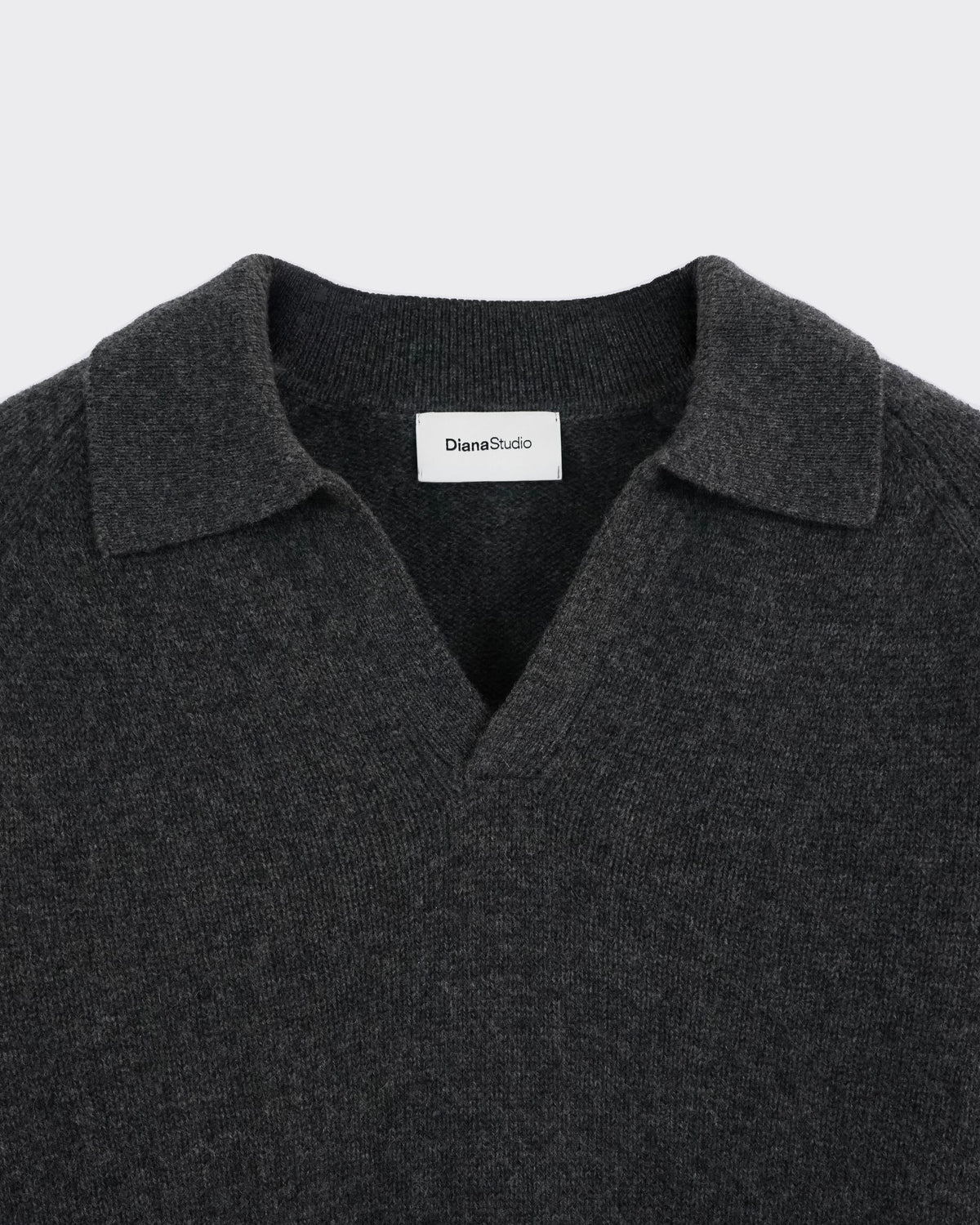 Polo Open Collar Grey