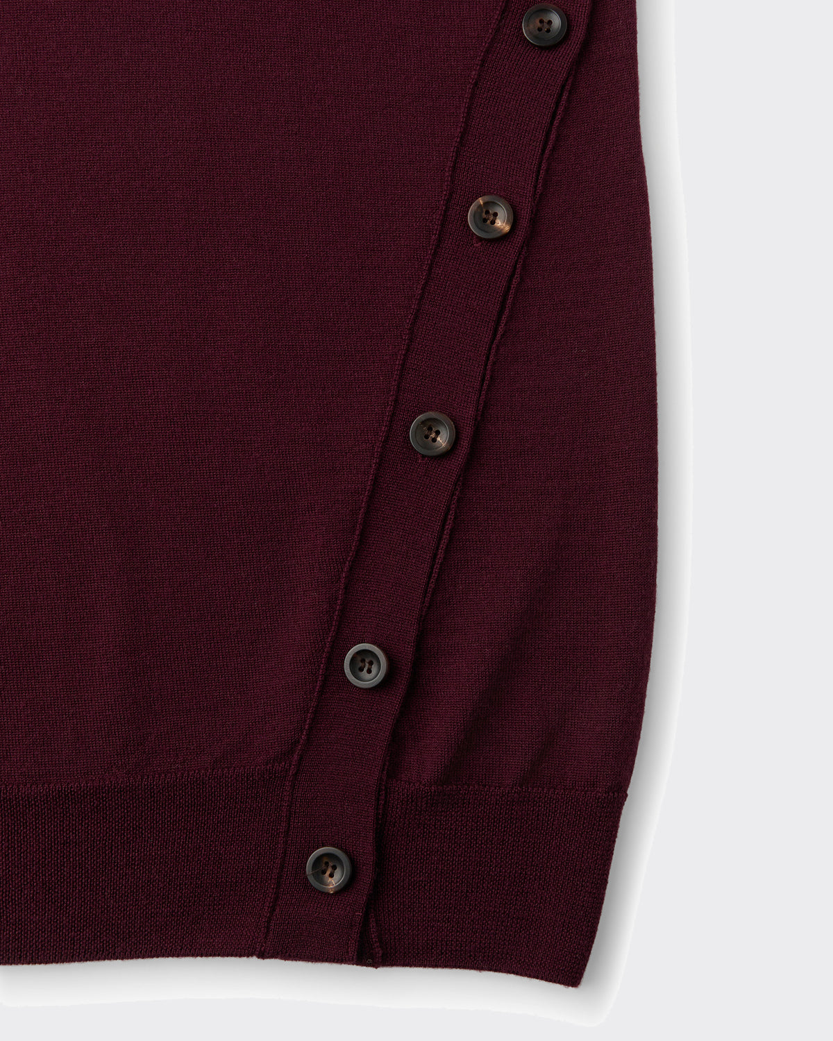 Knit Oblique Side Wine