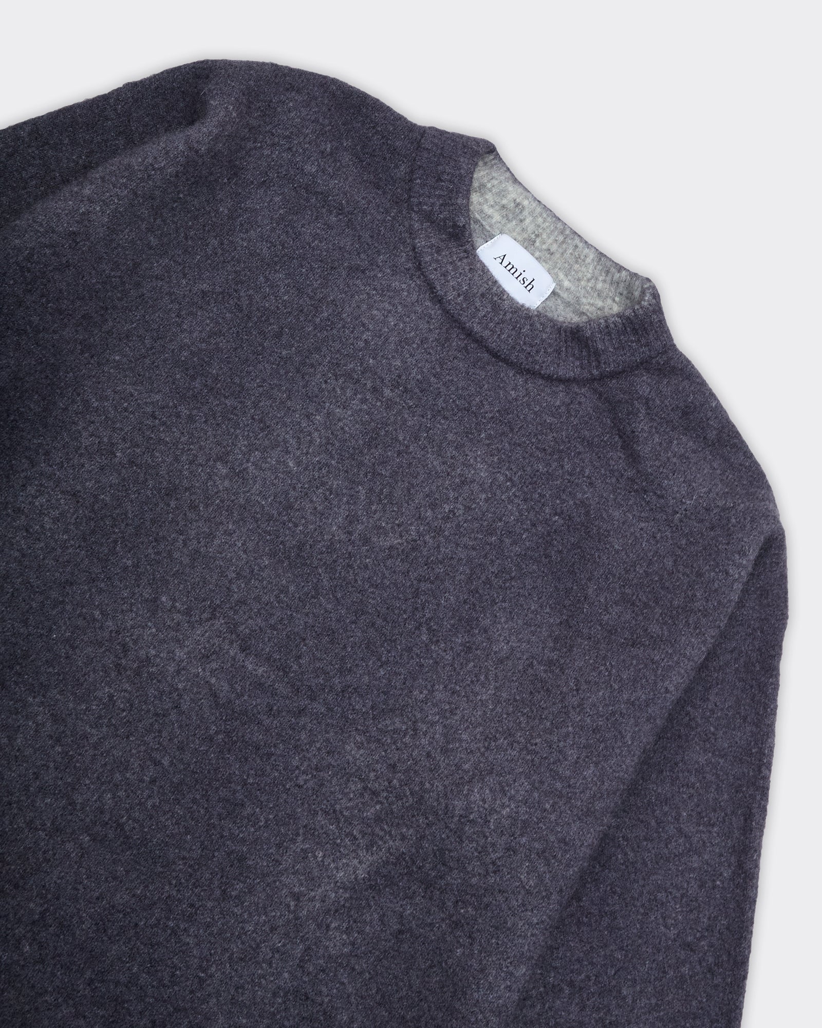 Crewneck Knit Over Grigia