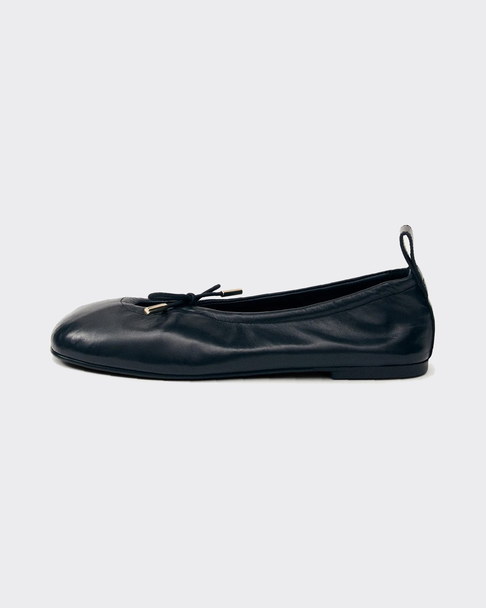 Ballerine Rosalind Flat Leather Nere