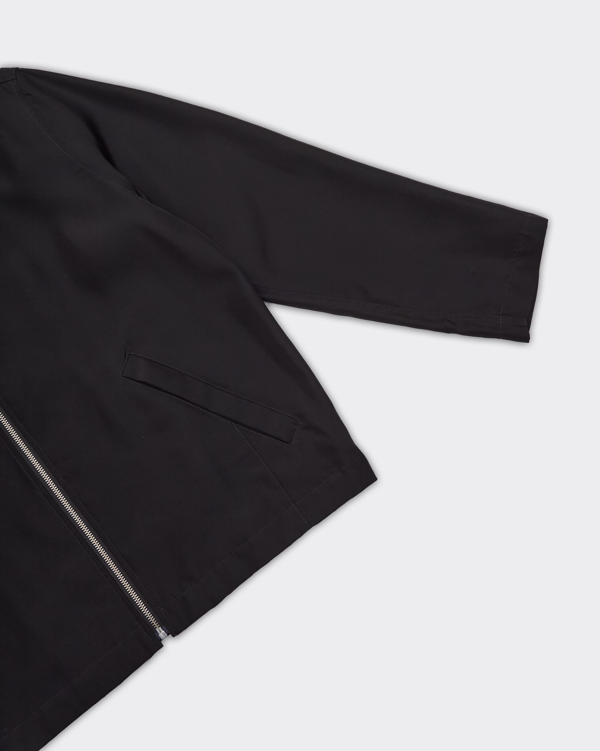 Camicia Zip Up Nera
