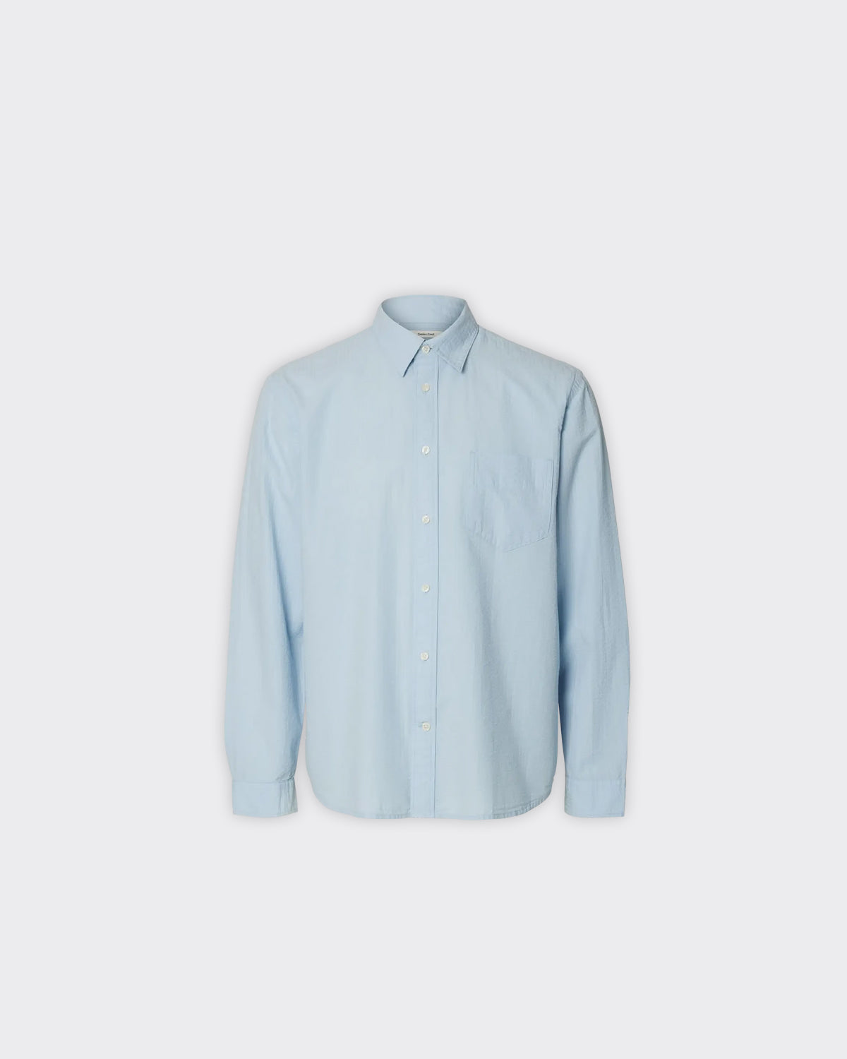 Camicia Reg Freddie Solid Seersucker Skyway