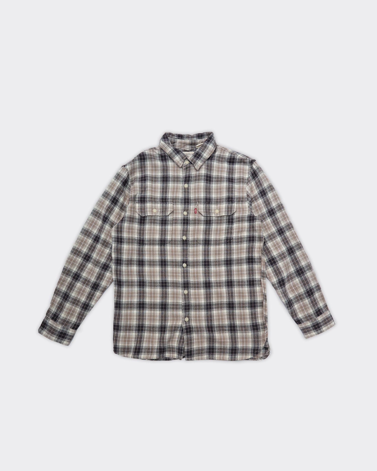 Jackson Worker Plaid Vintage Oatmeal Shirt