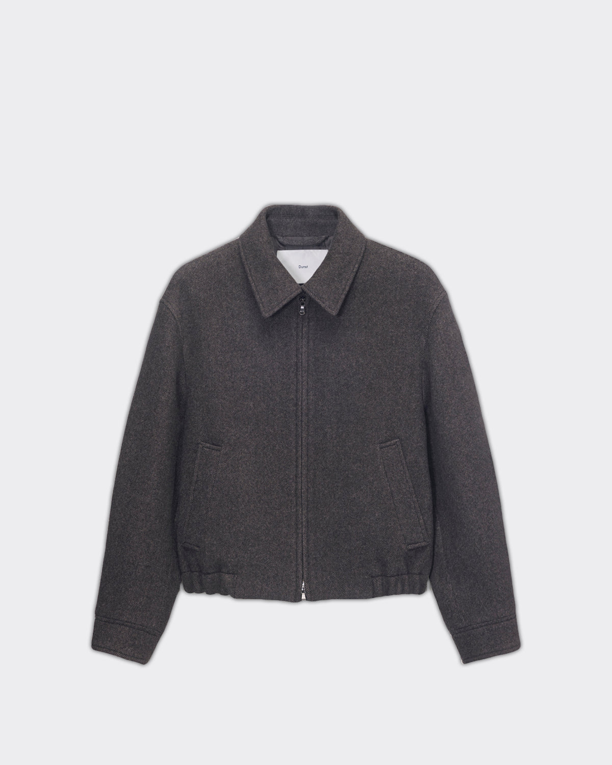 Giacca Collared Wool Blouson Marrone