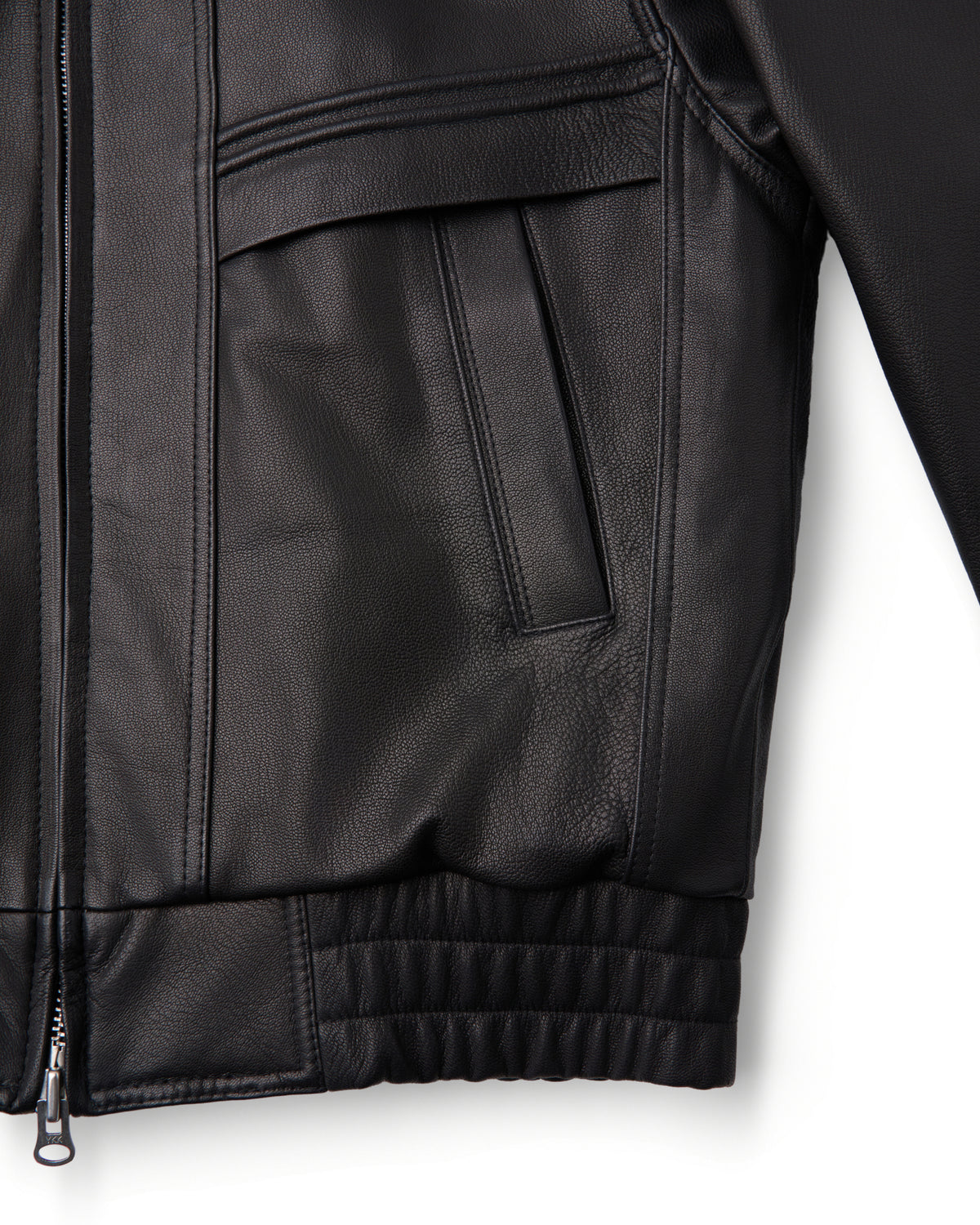 Bomber Calder Leather Nero