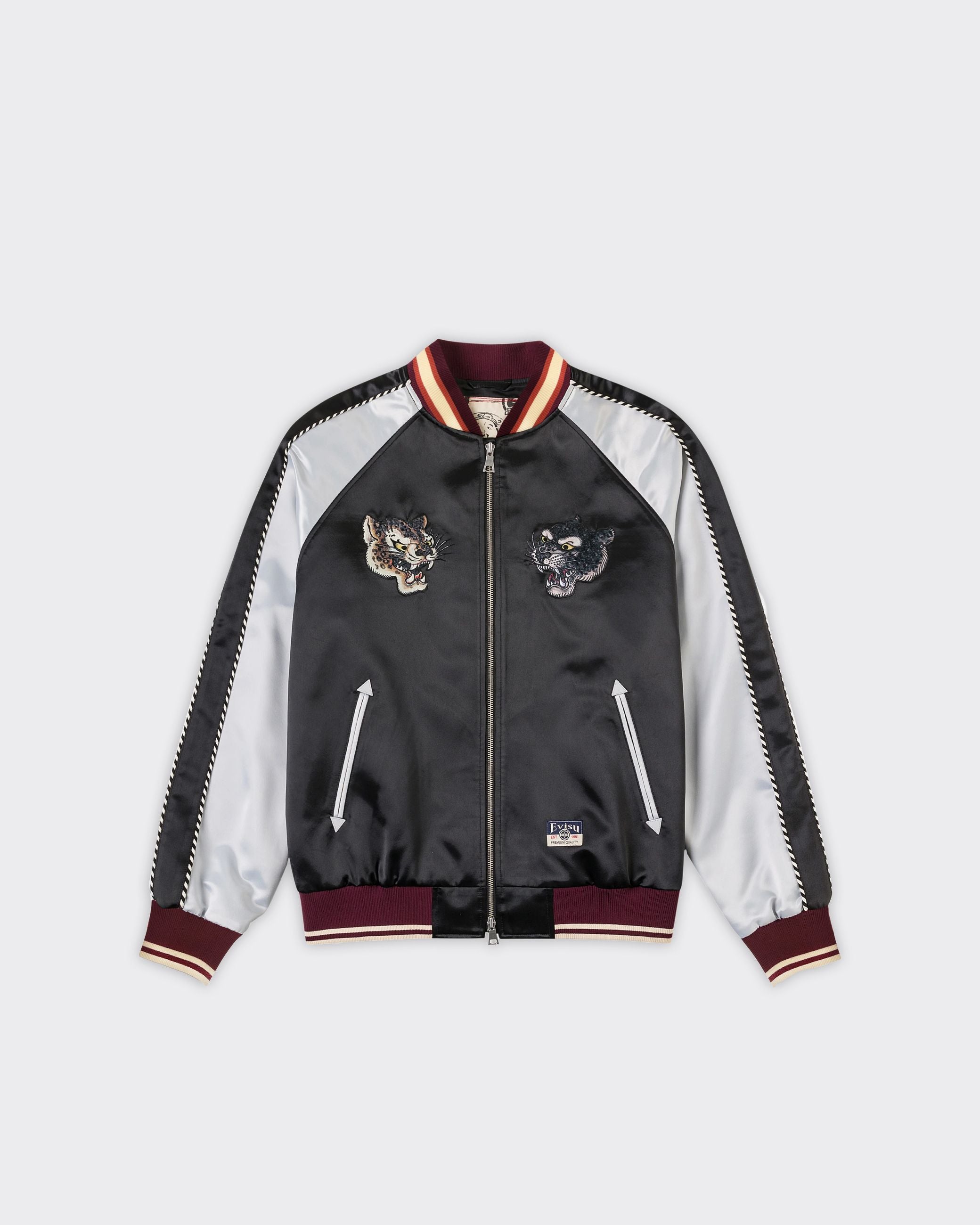 Giacca Souvenior Duo Leopard Embroidery Nera