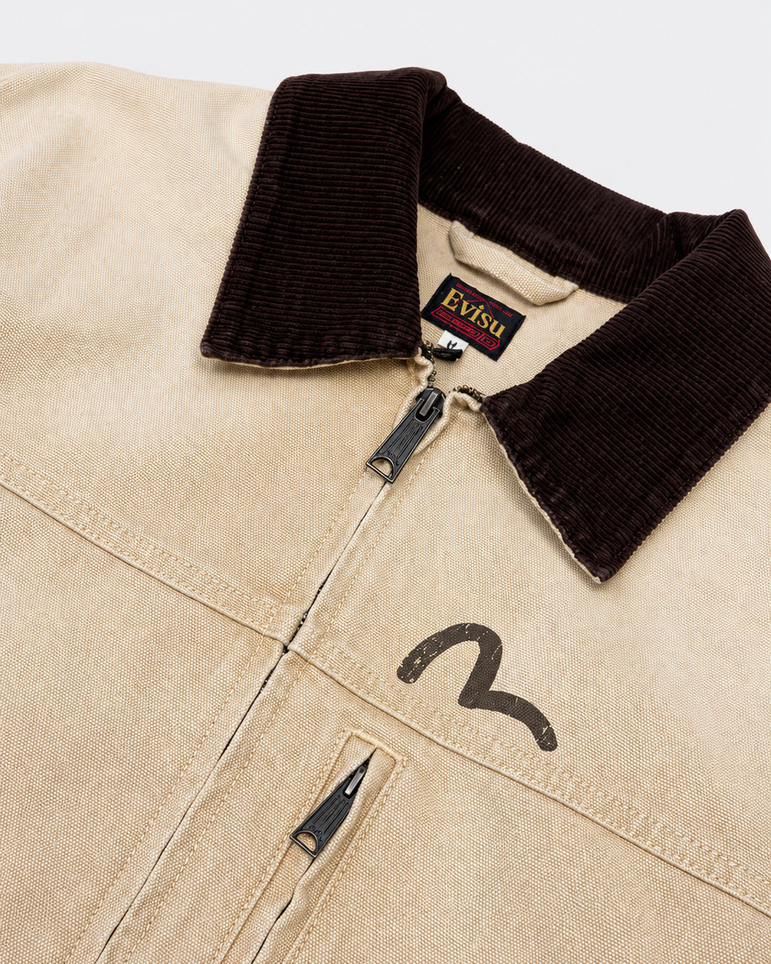 Giacca Canvas Vintage Coverall Beige