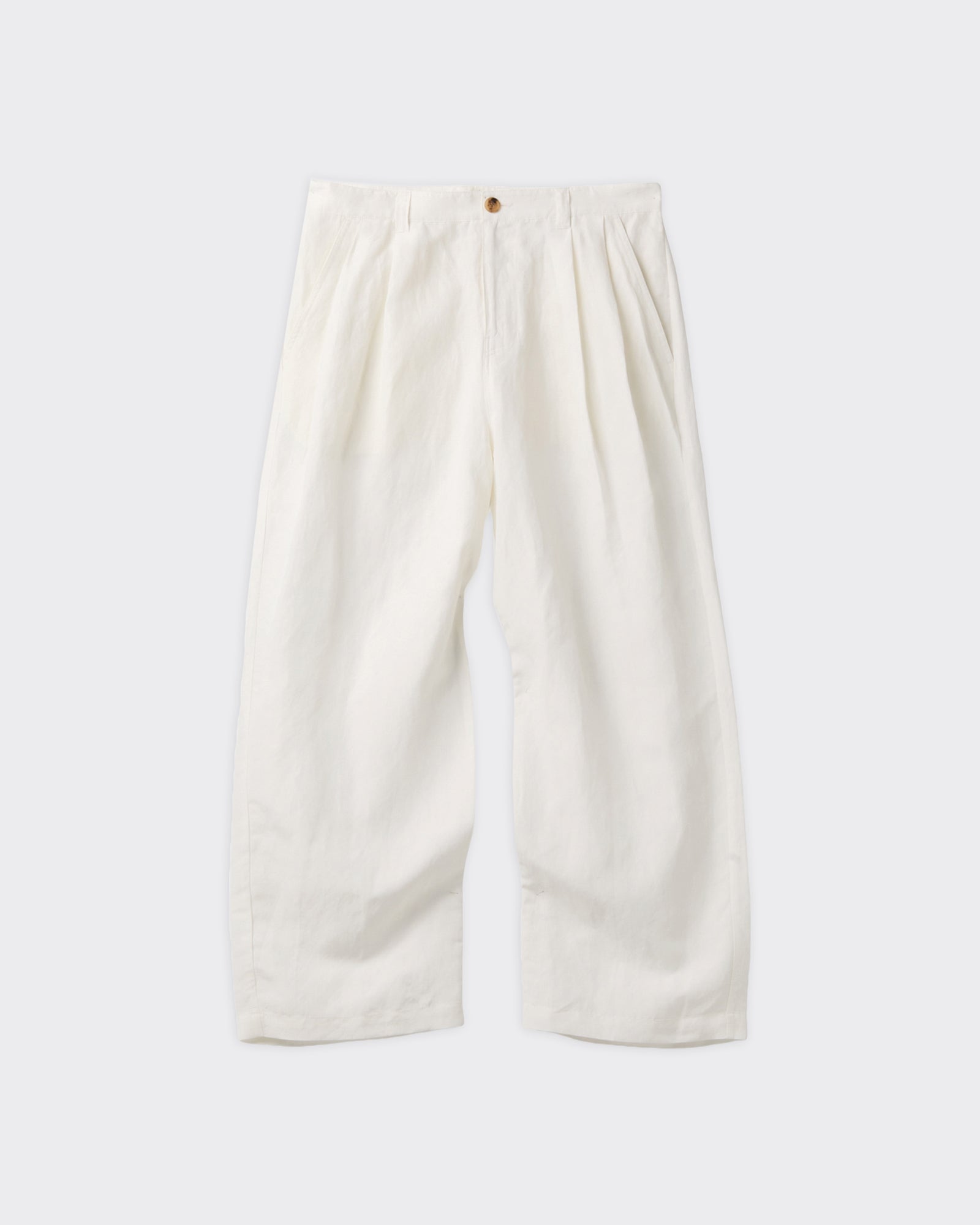 Pantalone Classy Oversized Two Tuck Bianco