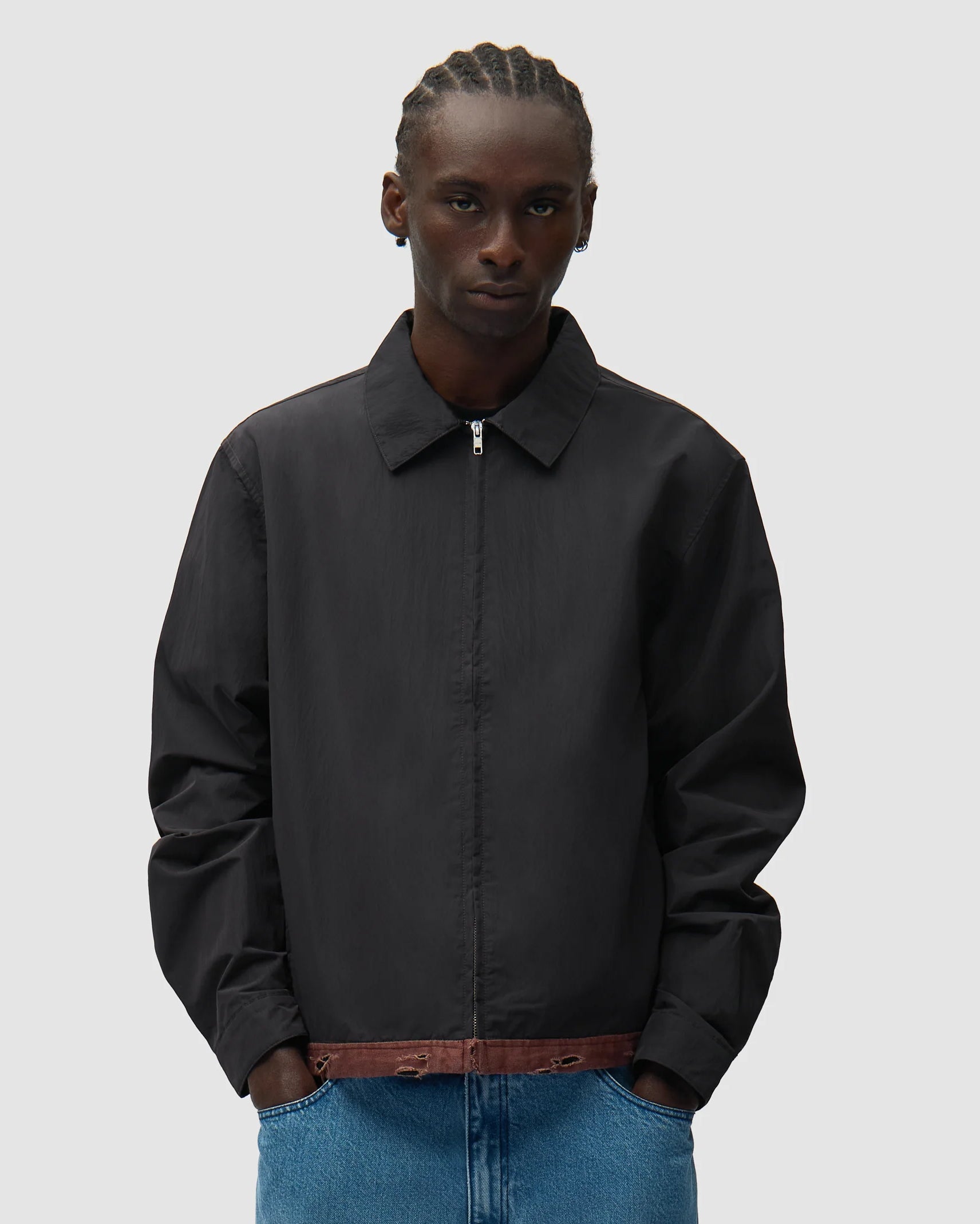 Linen Tape Classic Jacket Black