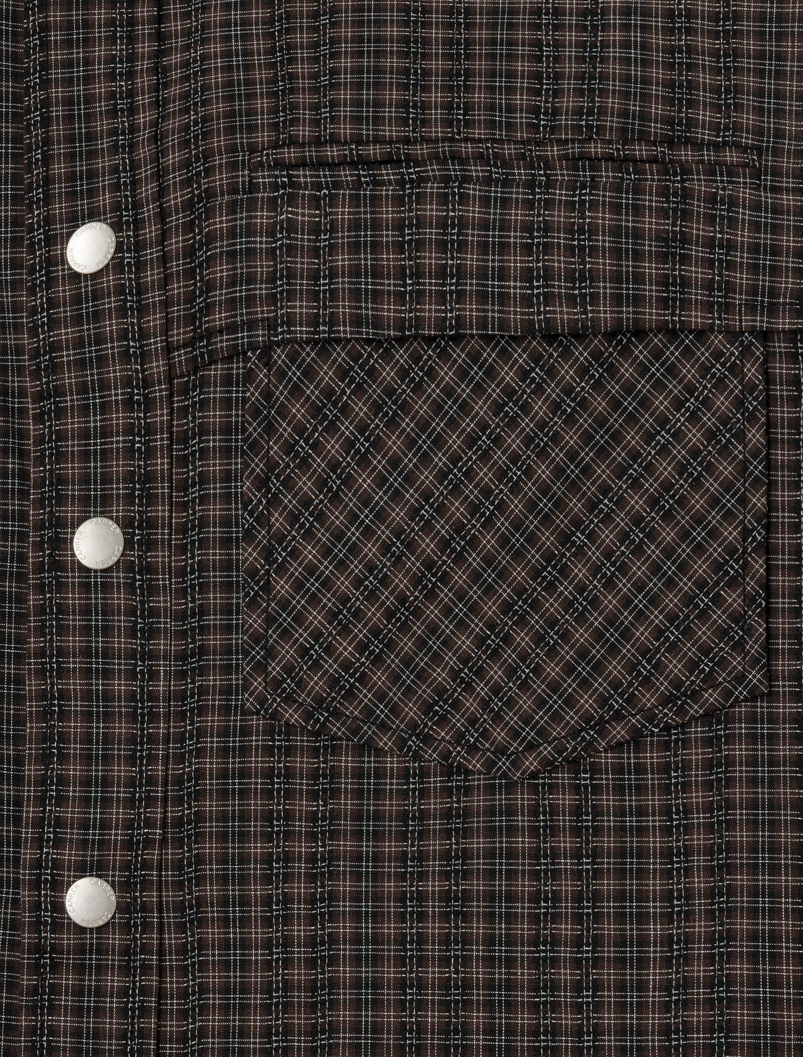 Camicia Beck Snap Checks Marrone