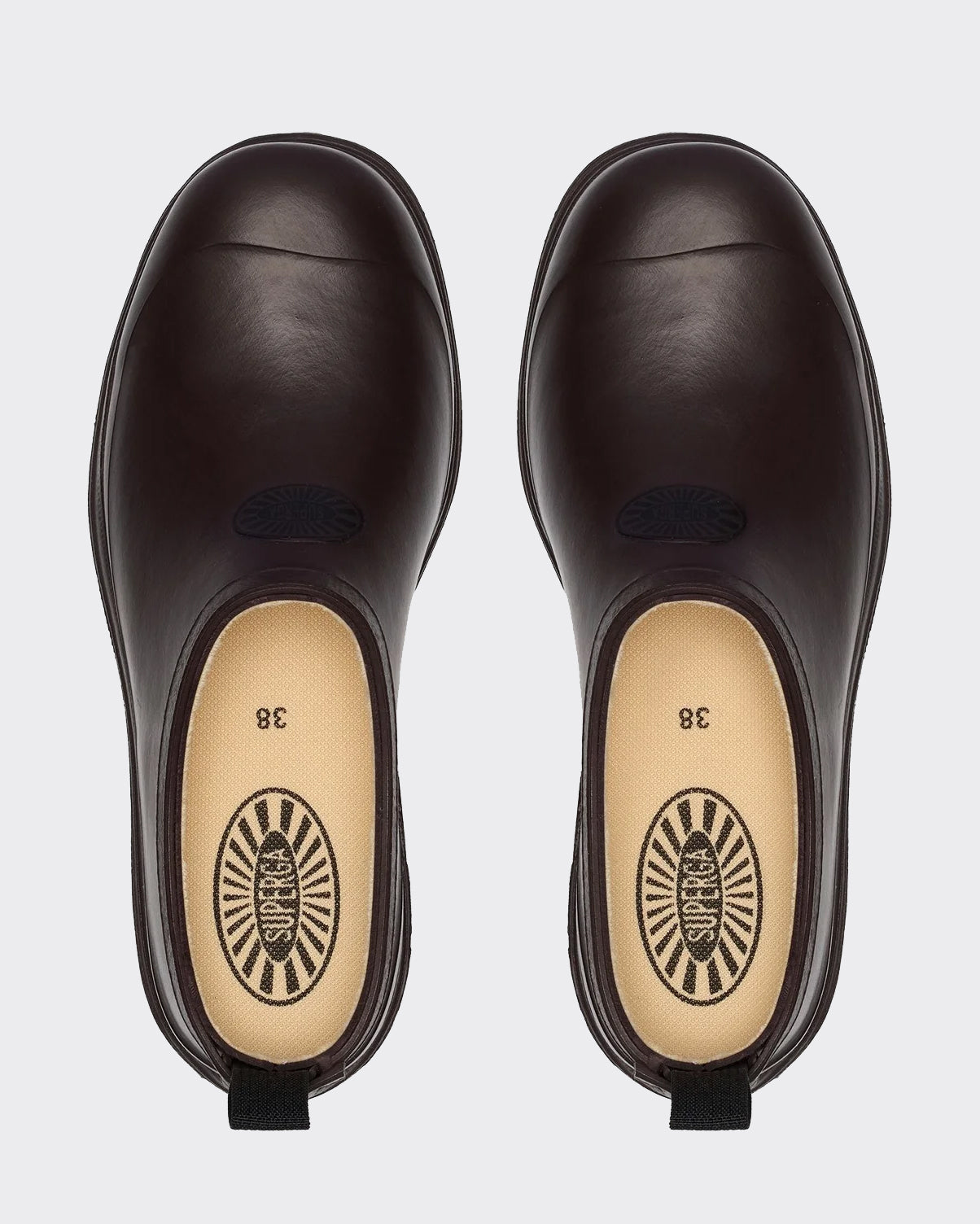 Scarpa Mule Rubber Marrone