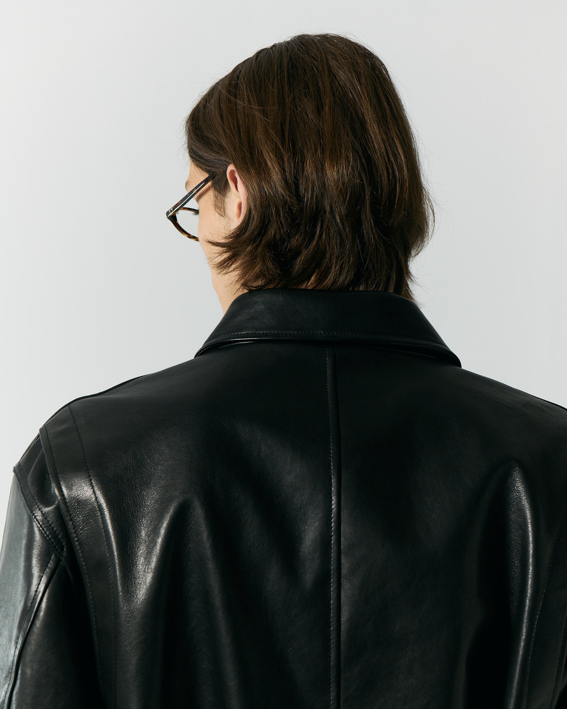 Giacca In Pelle Drizzler Nera