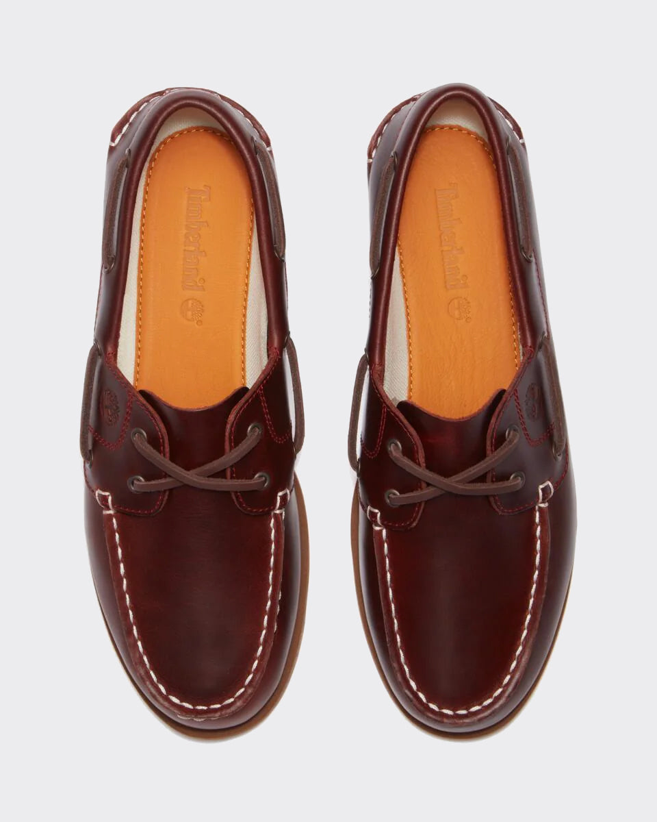Classic Full Grain Burgundy Boat Shoe