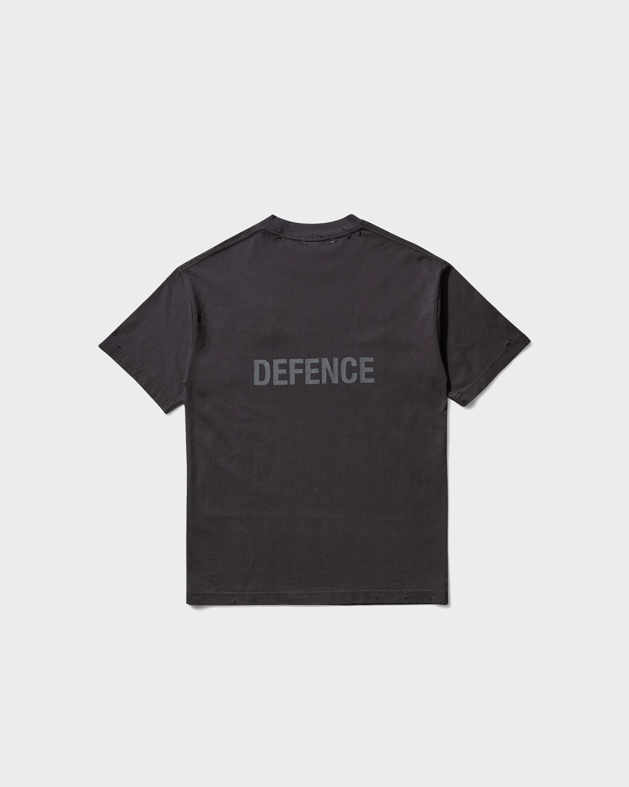 T-Shirt Offence Defence Washed Black