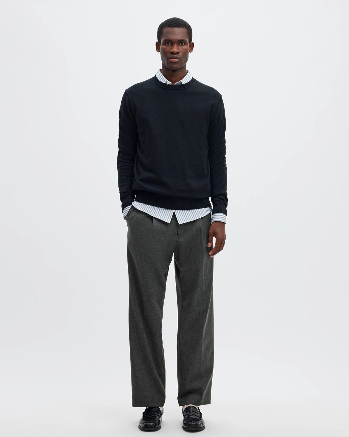 Pantalone Finn Loose Flex Medium Grey Melange