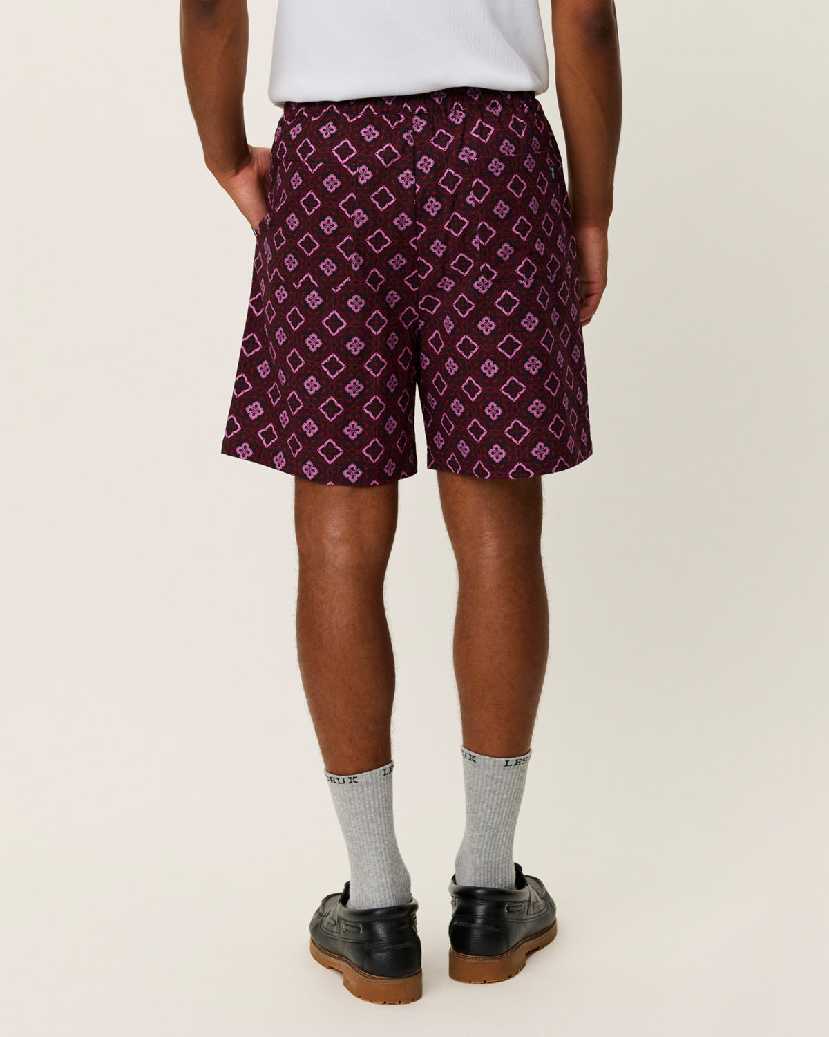 Shorts Harry Arabesque Aop Red Dahlia