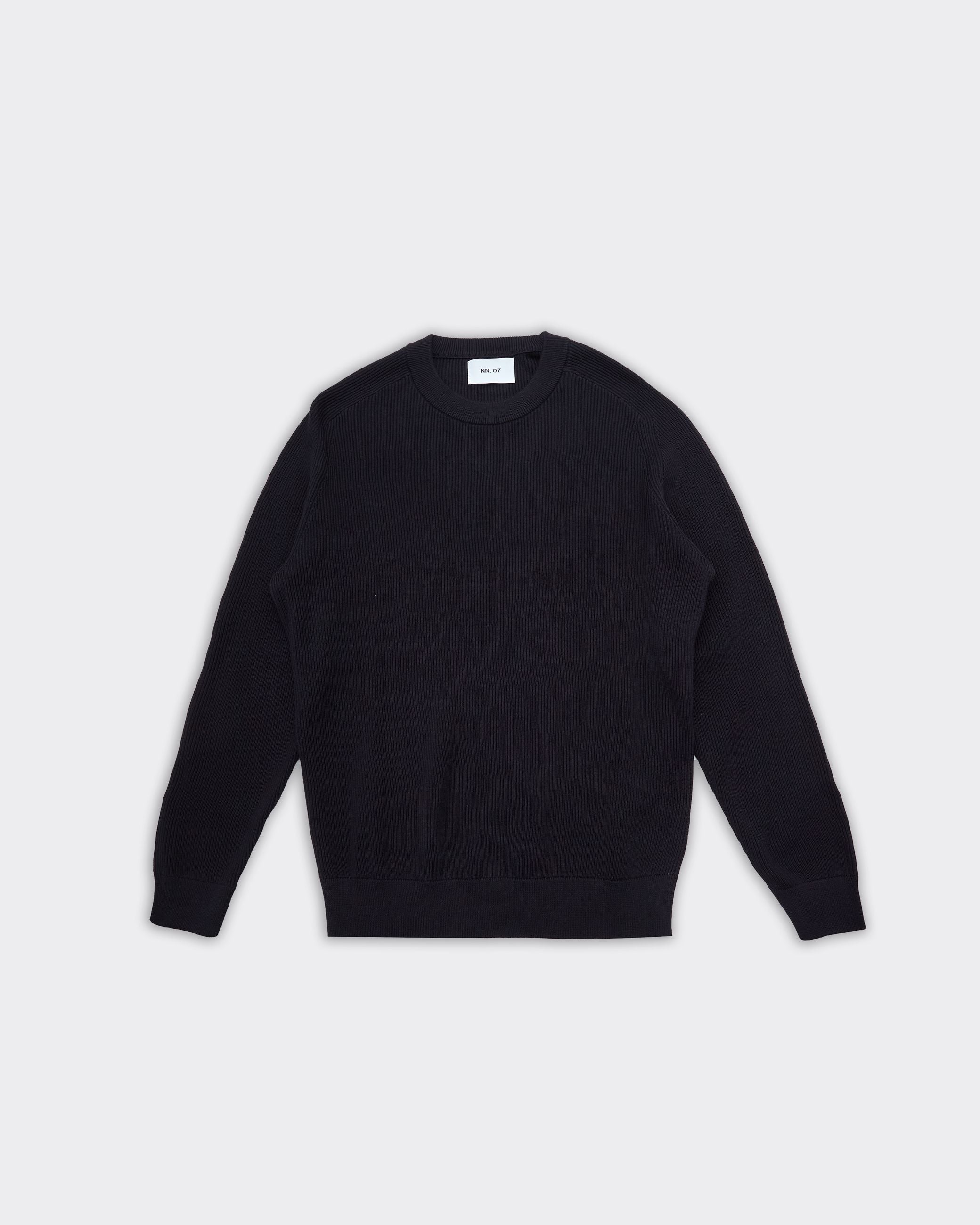 Kevin Ribbed Jumper Black