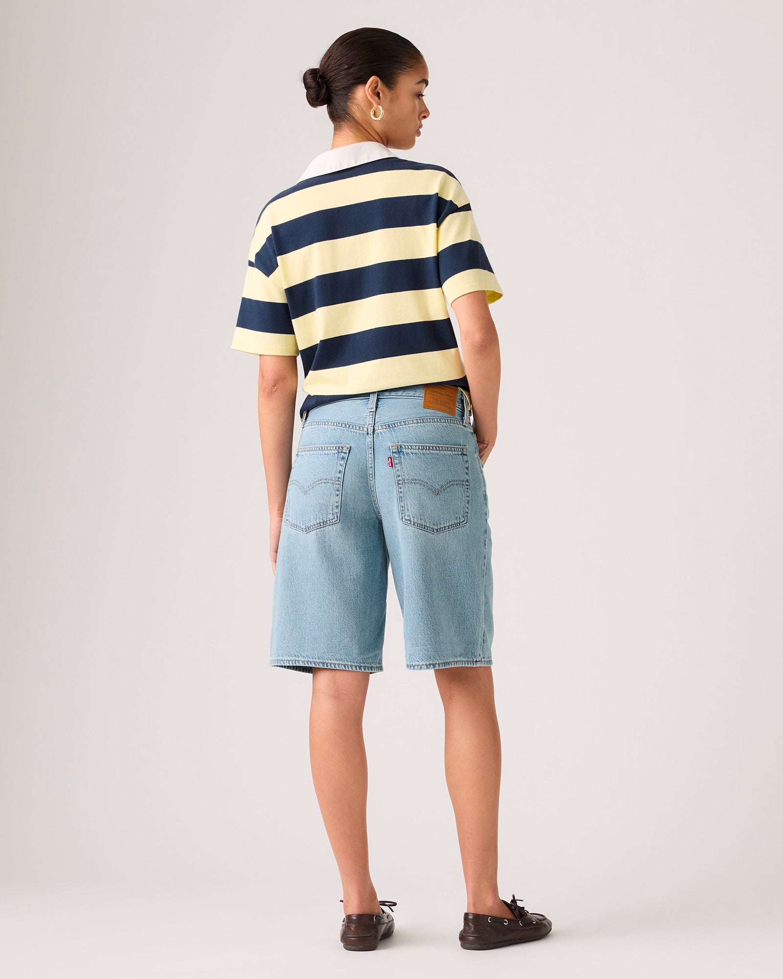 Shorts Baggy Dad Med Indigo