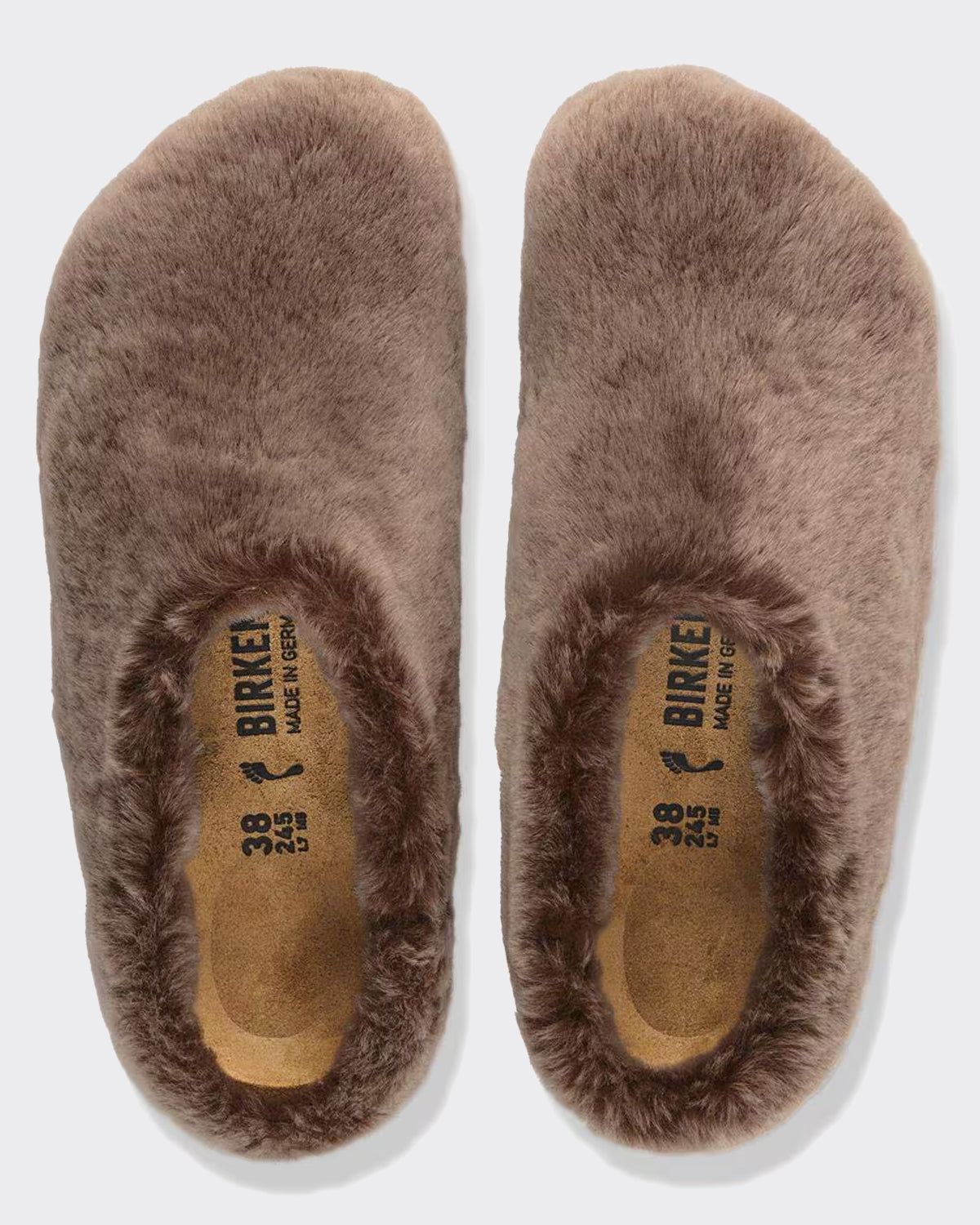 Ciabatta Amsterdam Wrapped Upper Shearling Gray Taupe