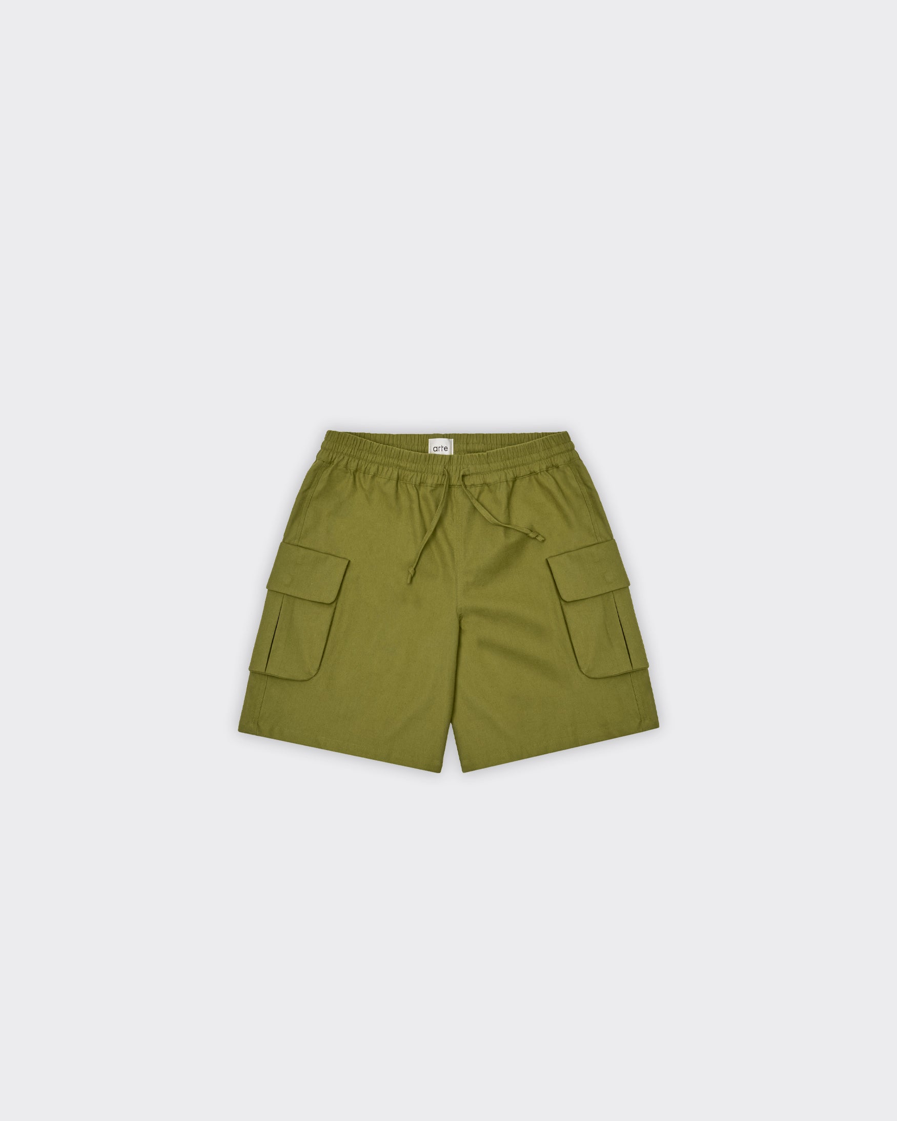 Shorts Linen Cargo Verdi