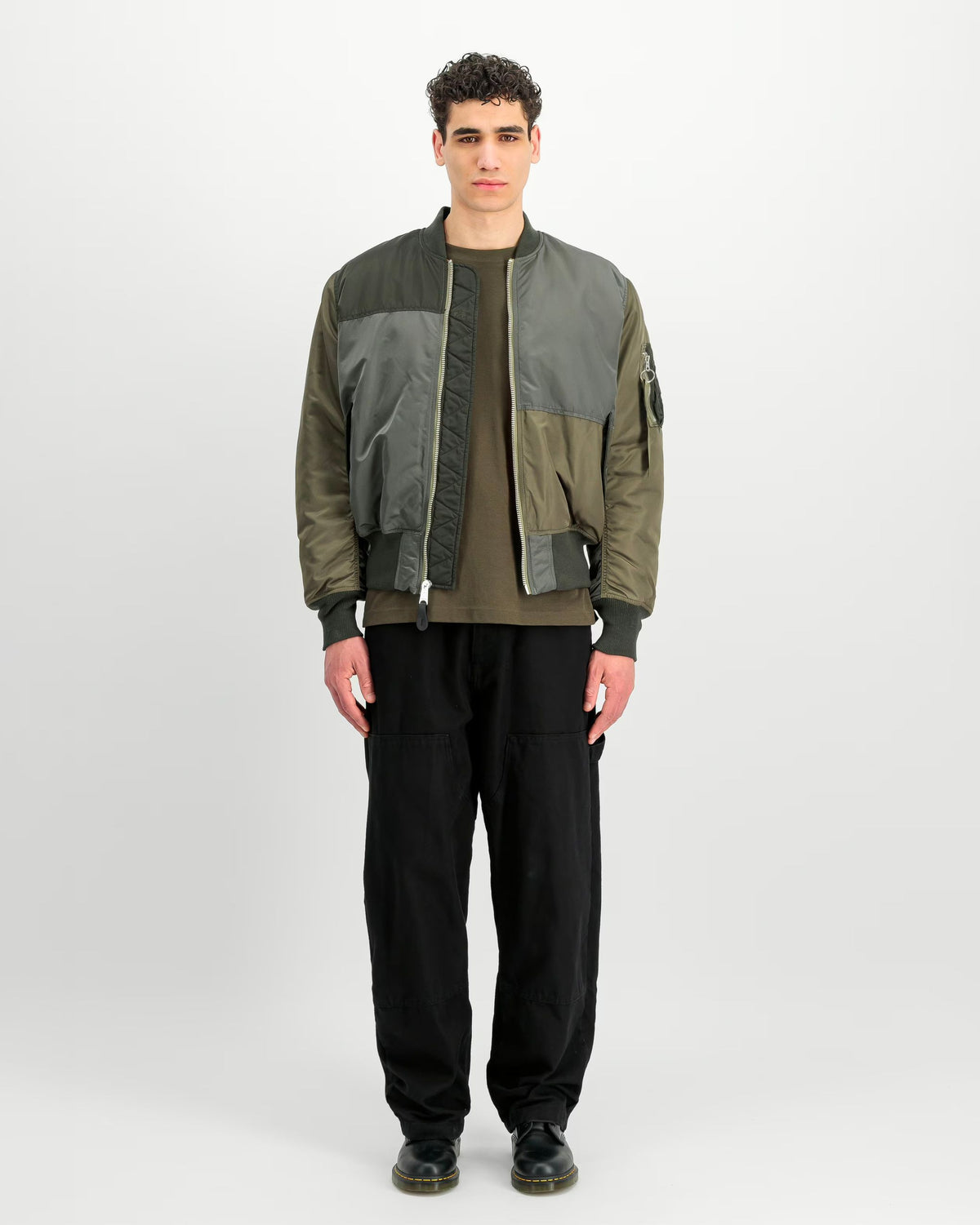 Bomber MA-1 Tricolor Nero/Olive